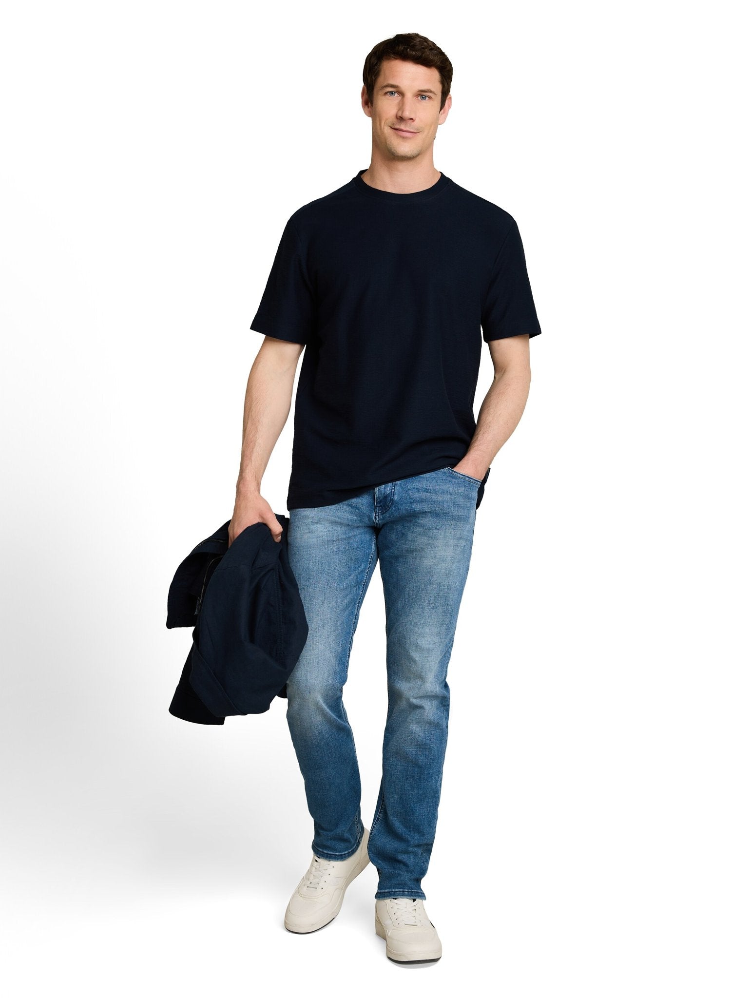 Tom Tailor Herren T-Shirts kurz Sky Captain Blu