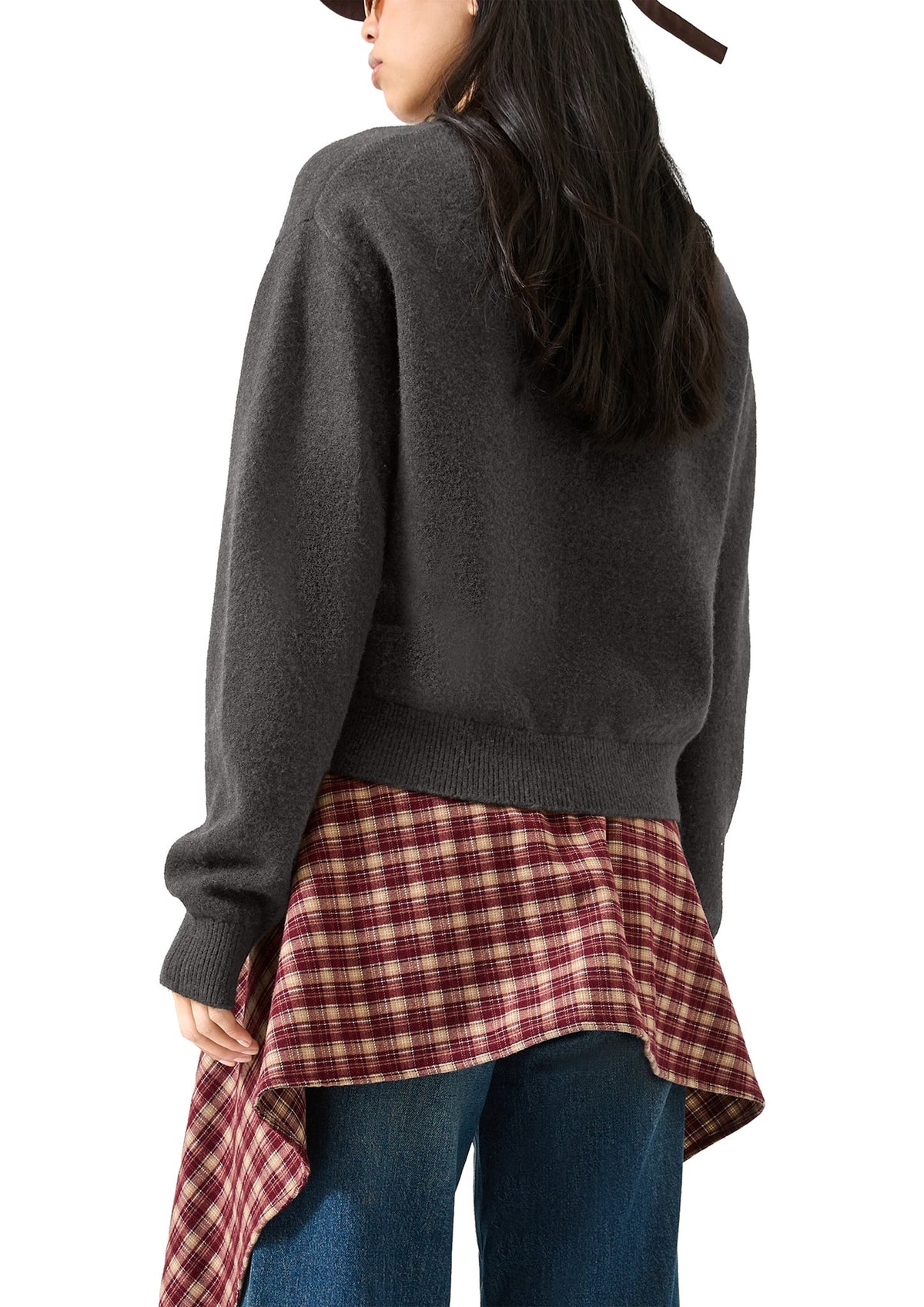 QS by S.Oliver Damen Pullover W Grey/Black