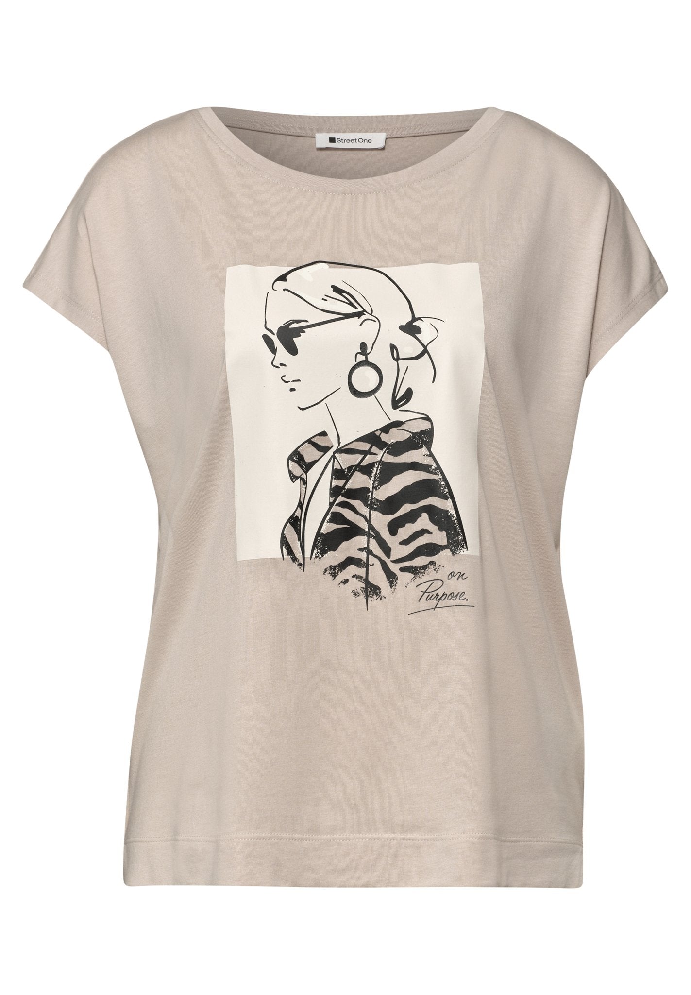 Street One Damen T-Shirts  Clay Sand