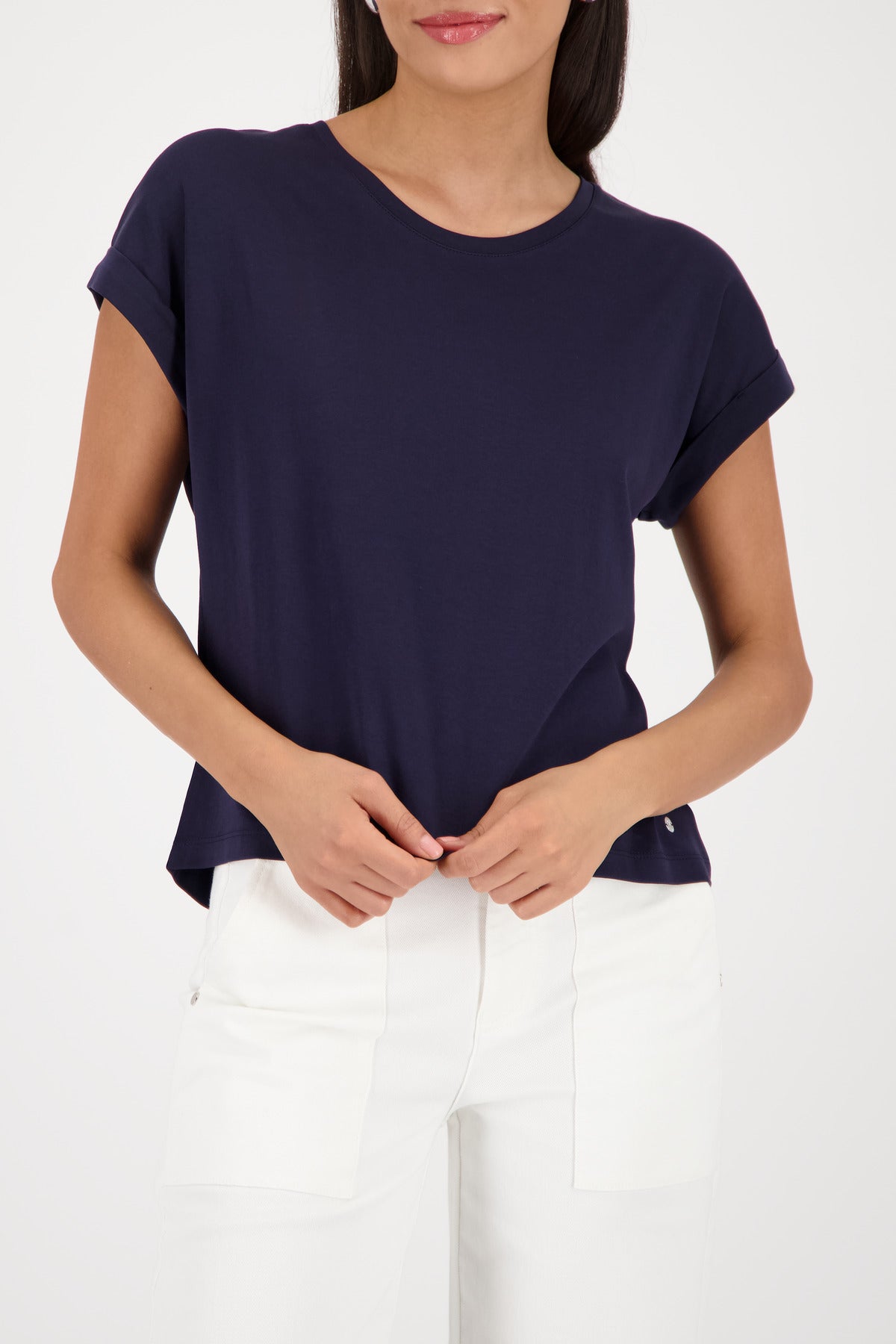 Monari Damen T-Shirts  Marine