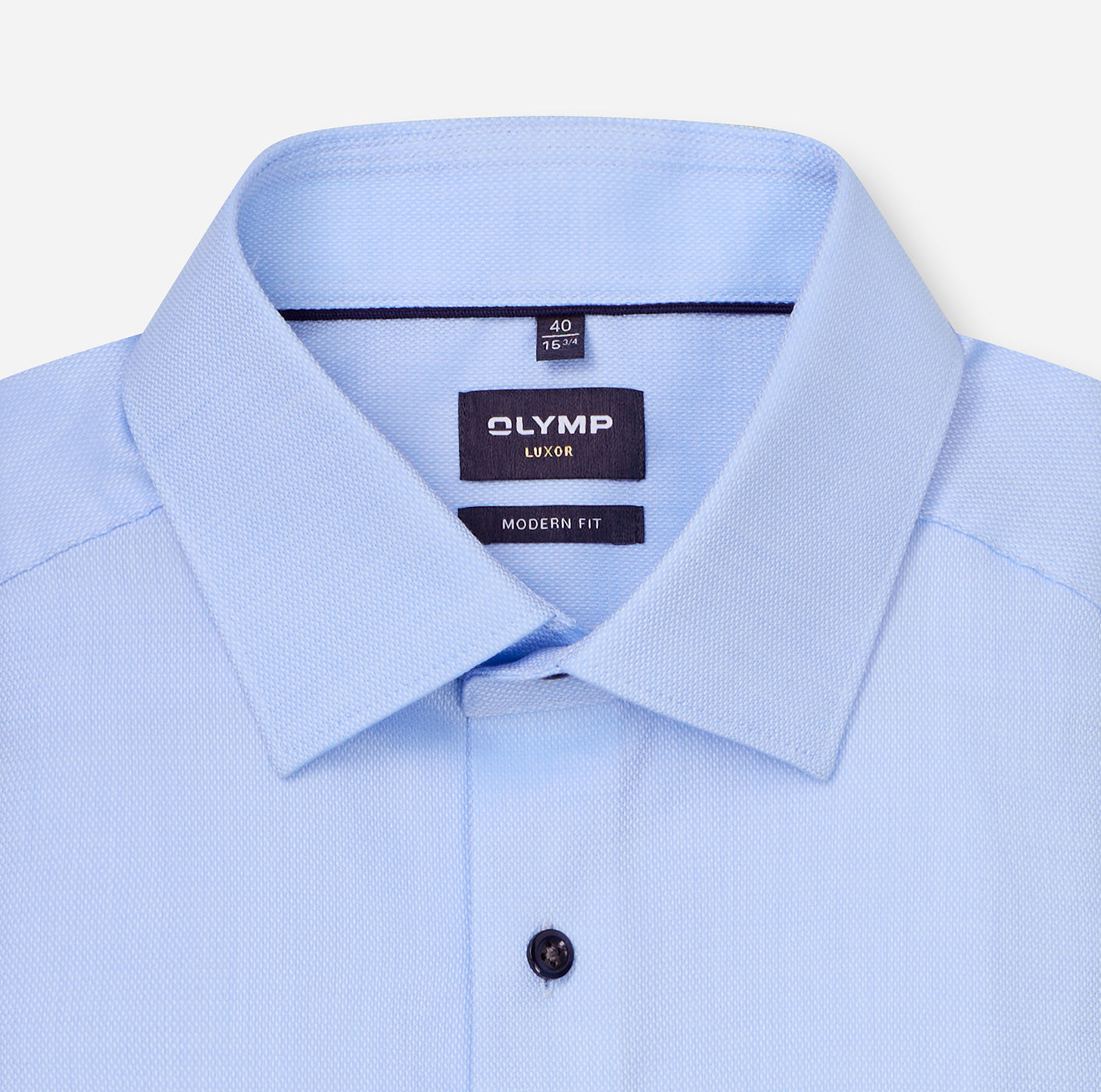 Olymp Herren Hemden lang  Bleu