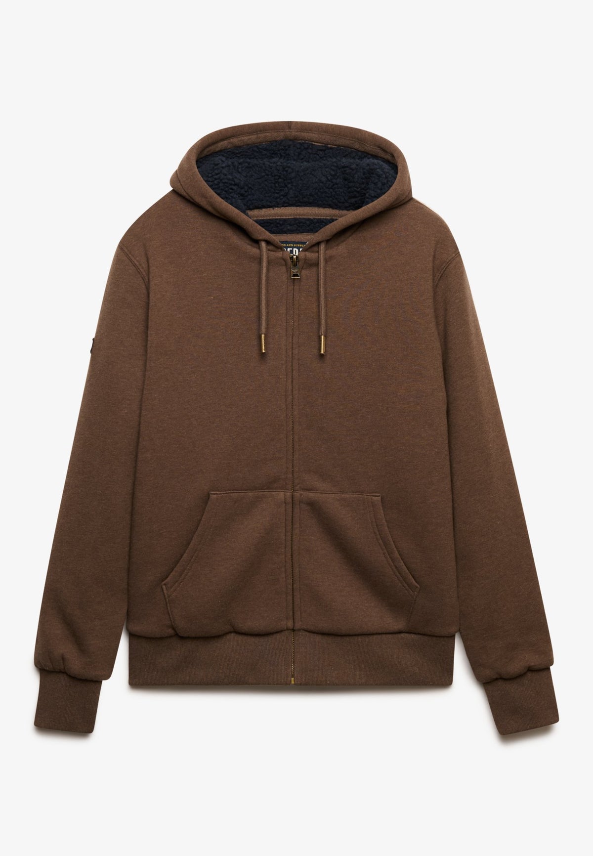 Superdry Men Herren Sweatjacken Mp Mocha Brown