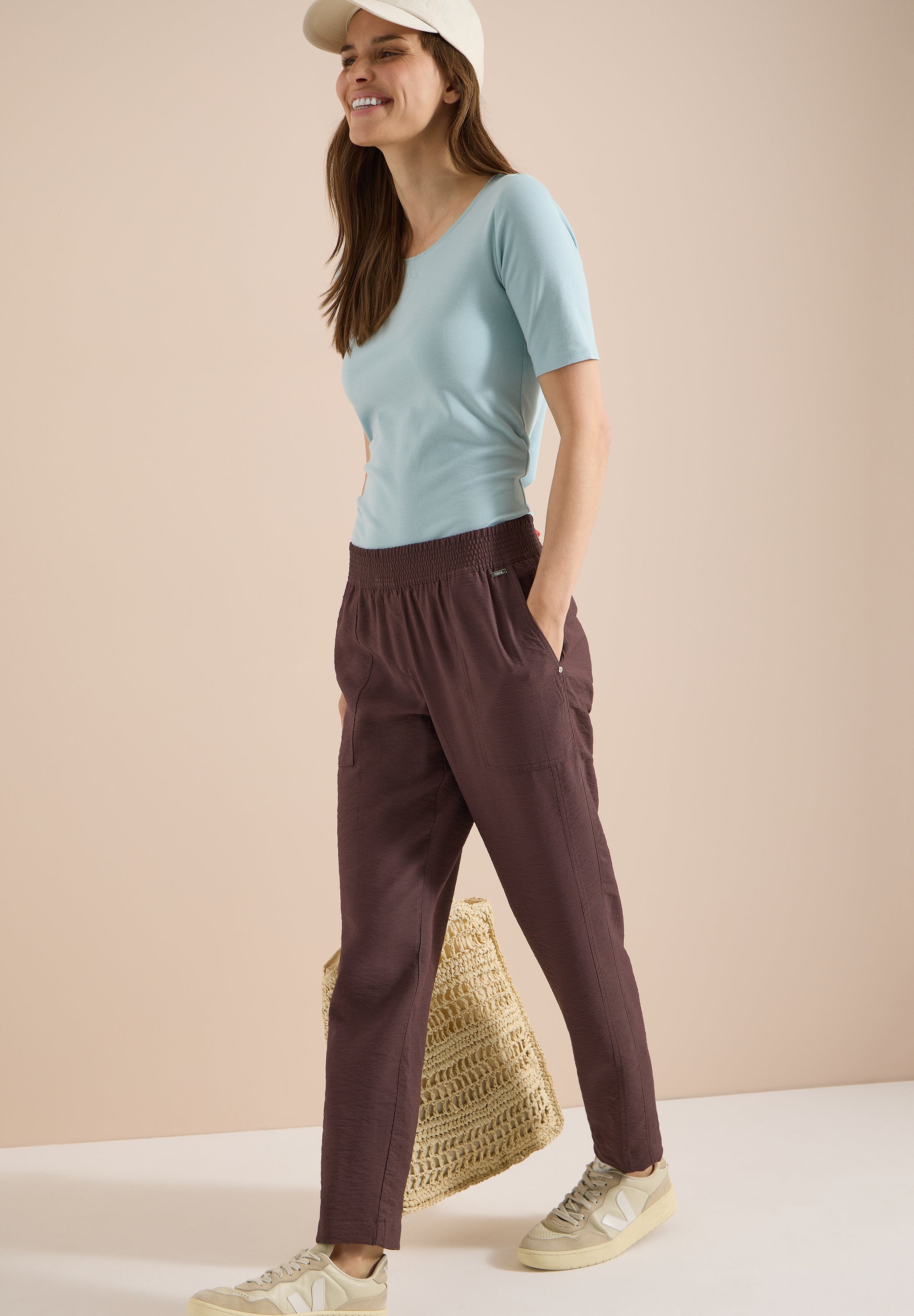 Cecil Damen Hosen Brown Cac