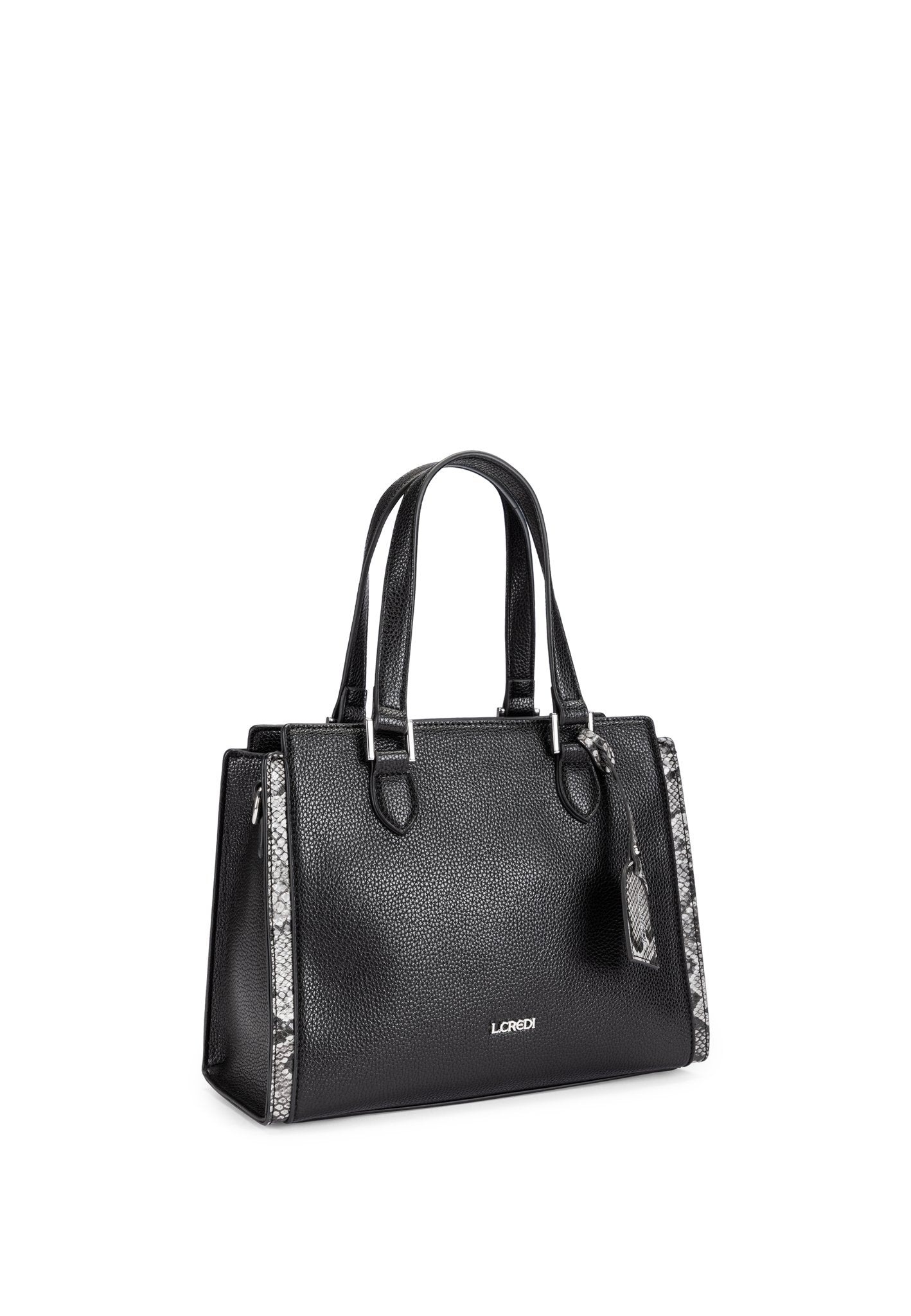 L.Credi Handtasche Schwarz