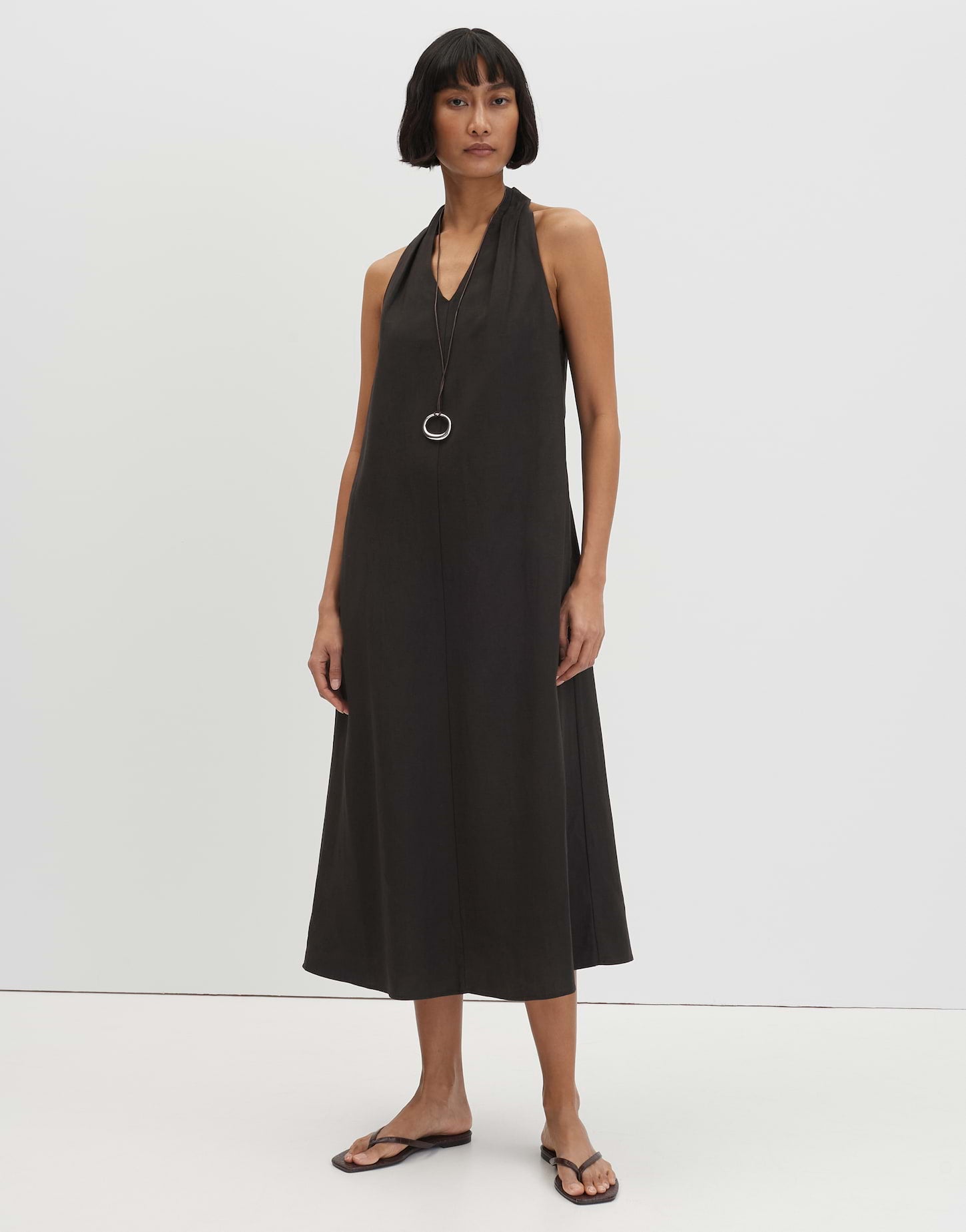 Someday Damen Kleider Dark Truffle
