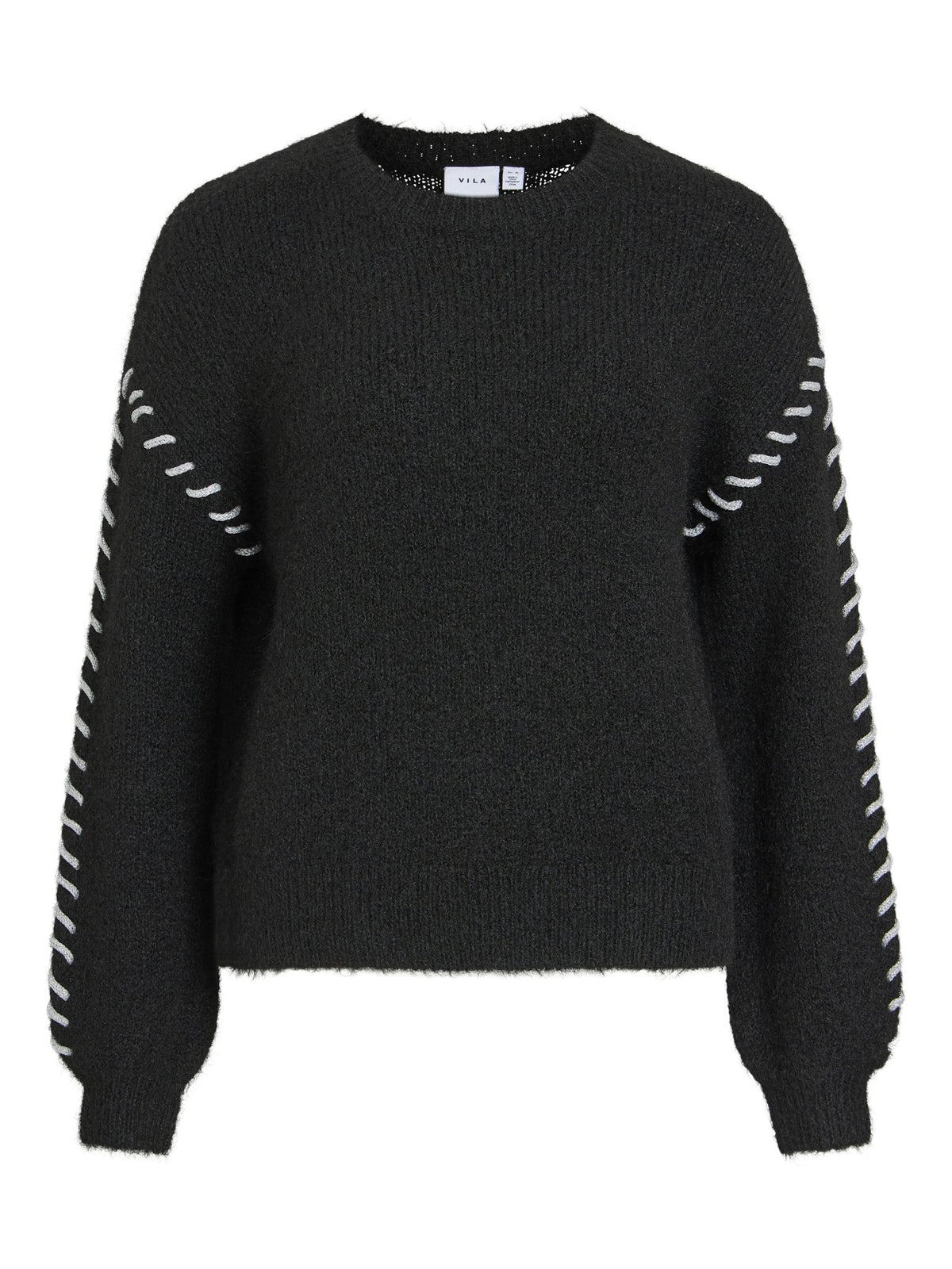 Vila Damen Pullover Black Beauty/Si