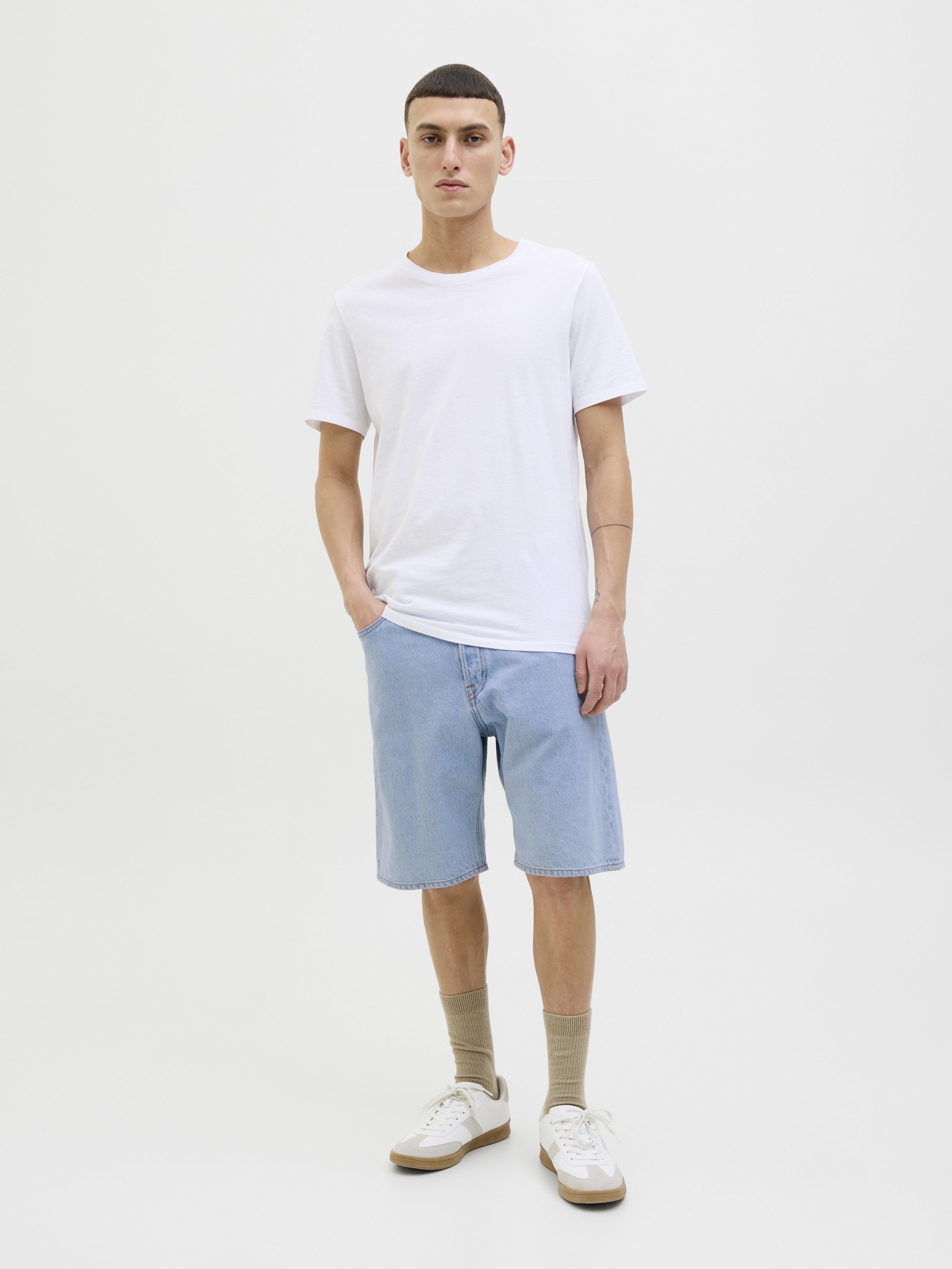 Jack & Jones Herren Shorts Blue Denim/Sbd