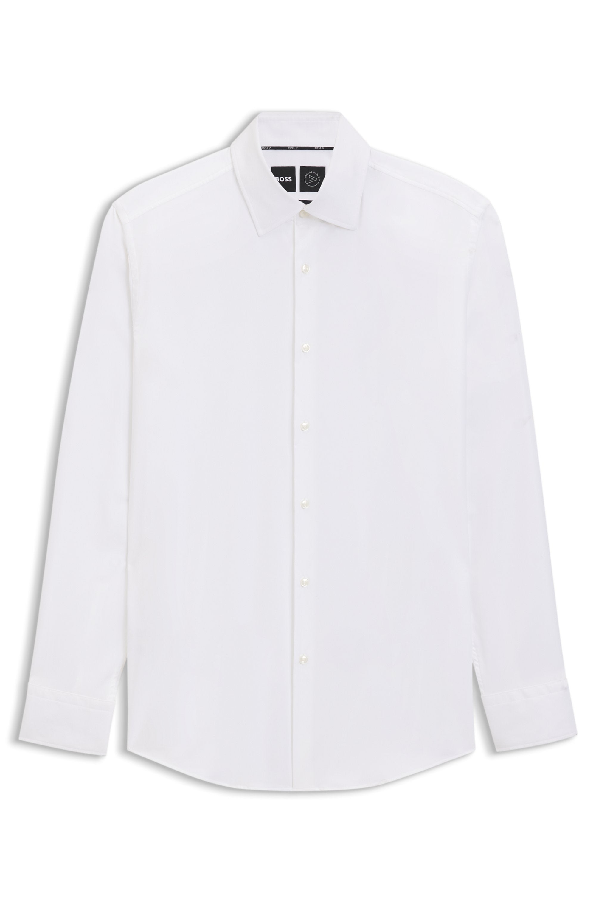 Boss Herren Hemden lang White