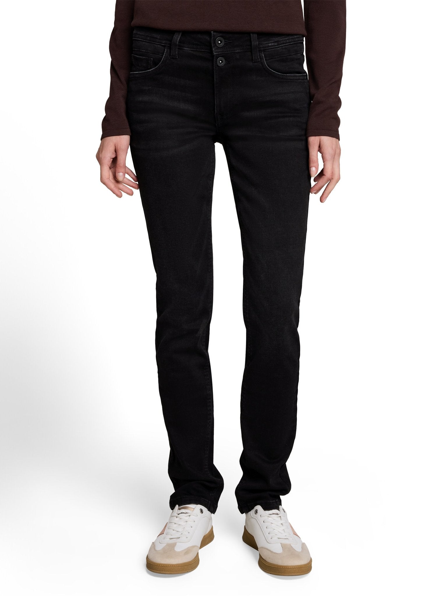 Tom Tailor Damen Jeans Black Black Den