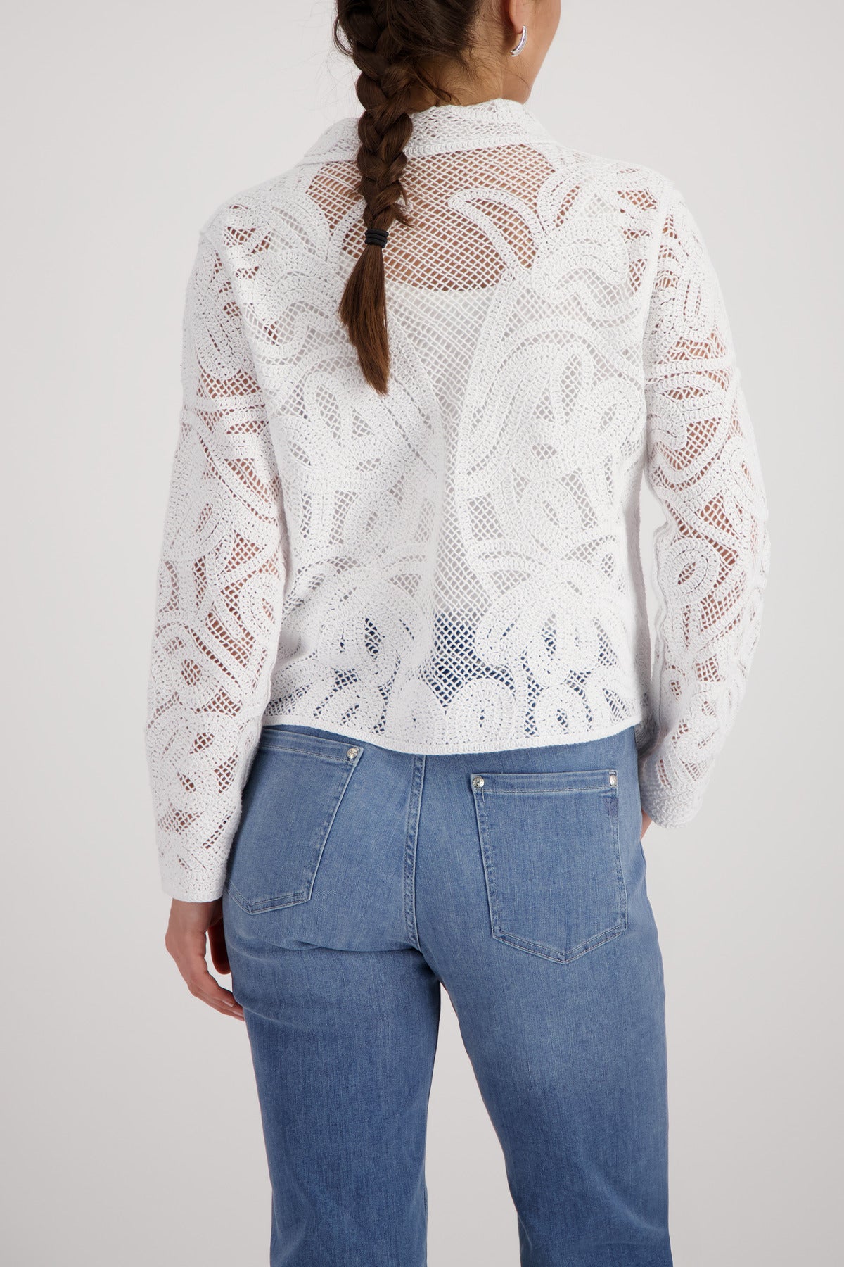 Monari Damen Strickjacken  Cream