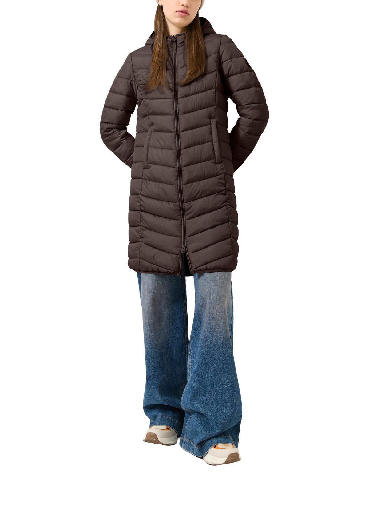 QS by S.Oliver Damen Mantel Brown