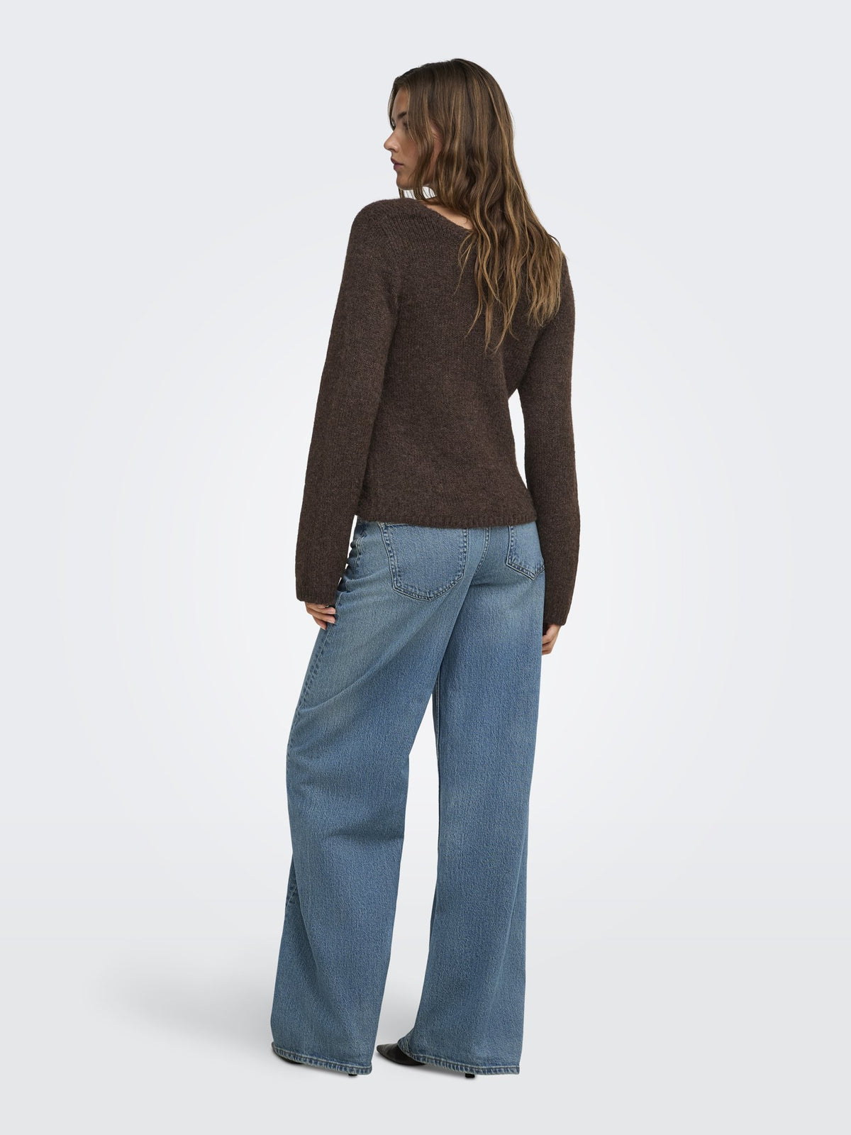 Only Damen Pullover Coffee Bean/Mel