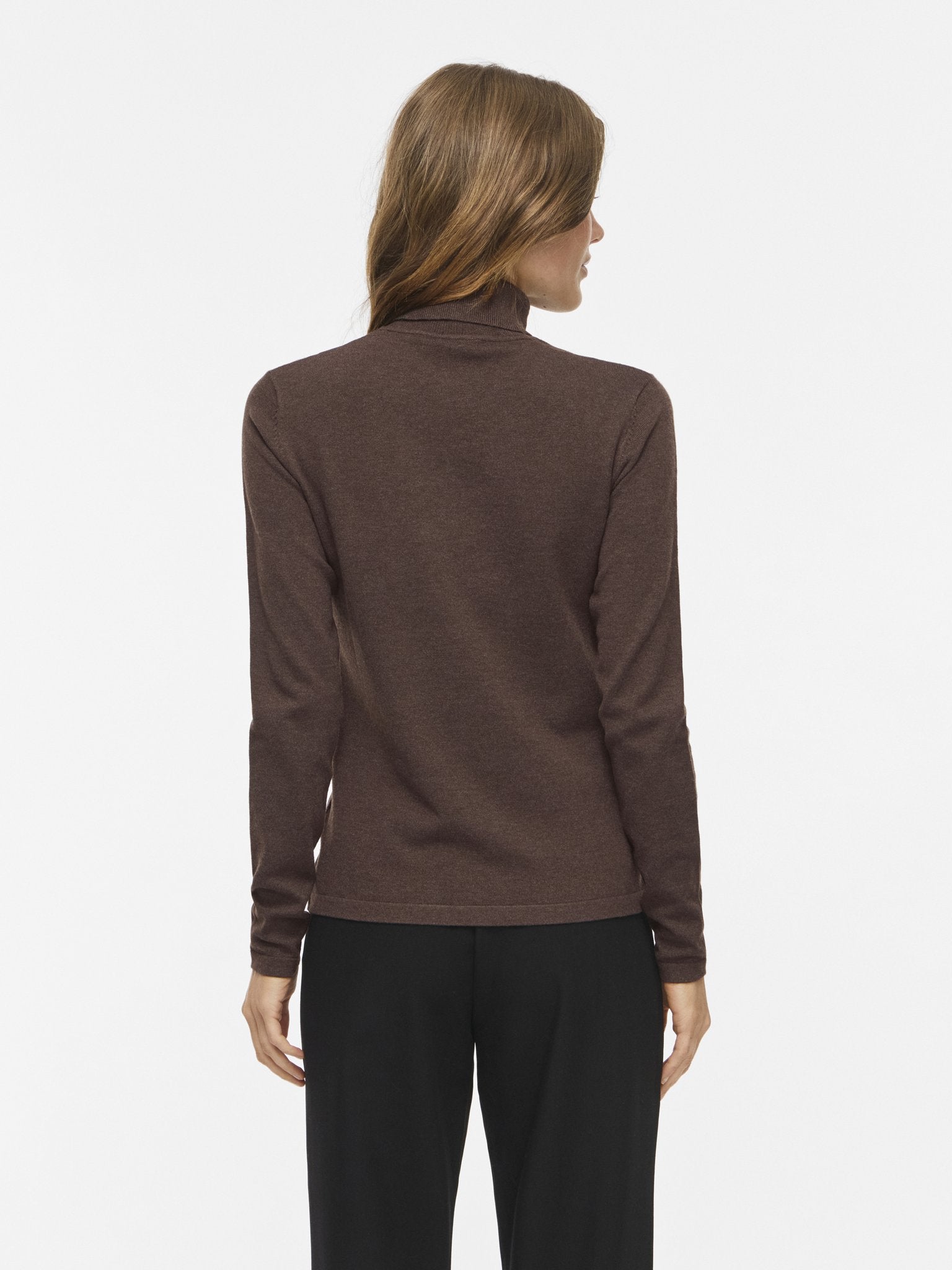 Vila Damen Pullover Coffee Bean/Mel