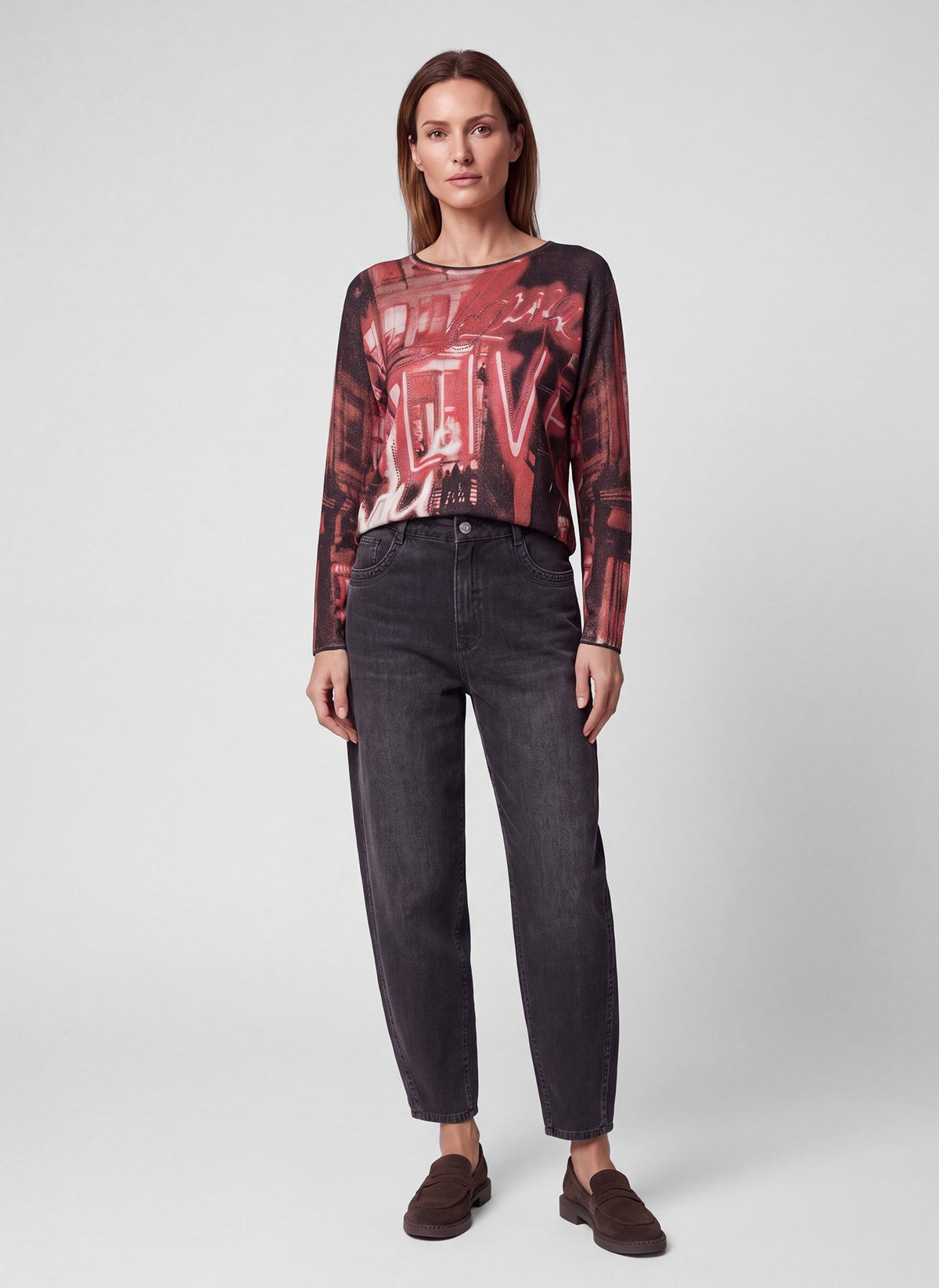 Rabe Damen Pullover Malve