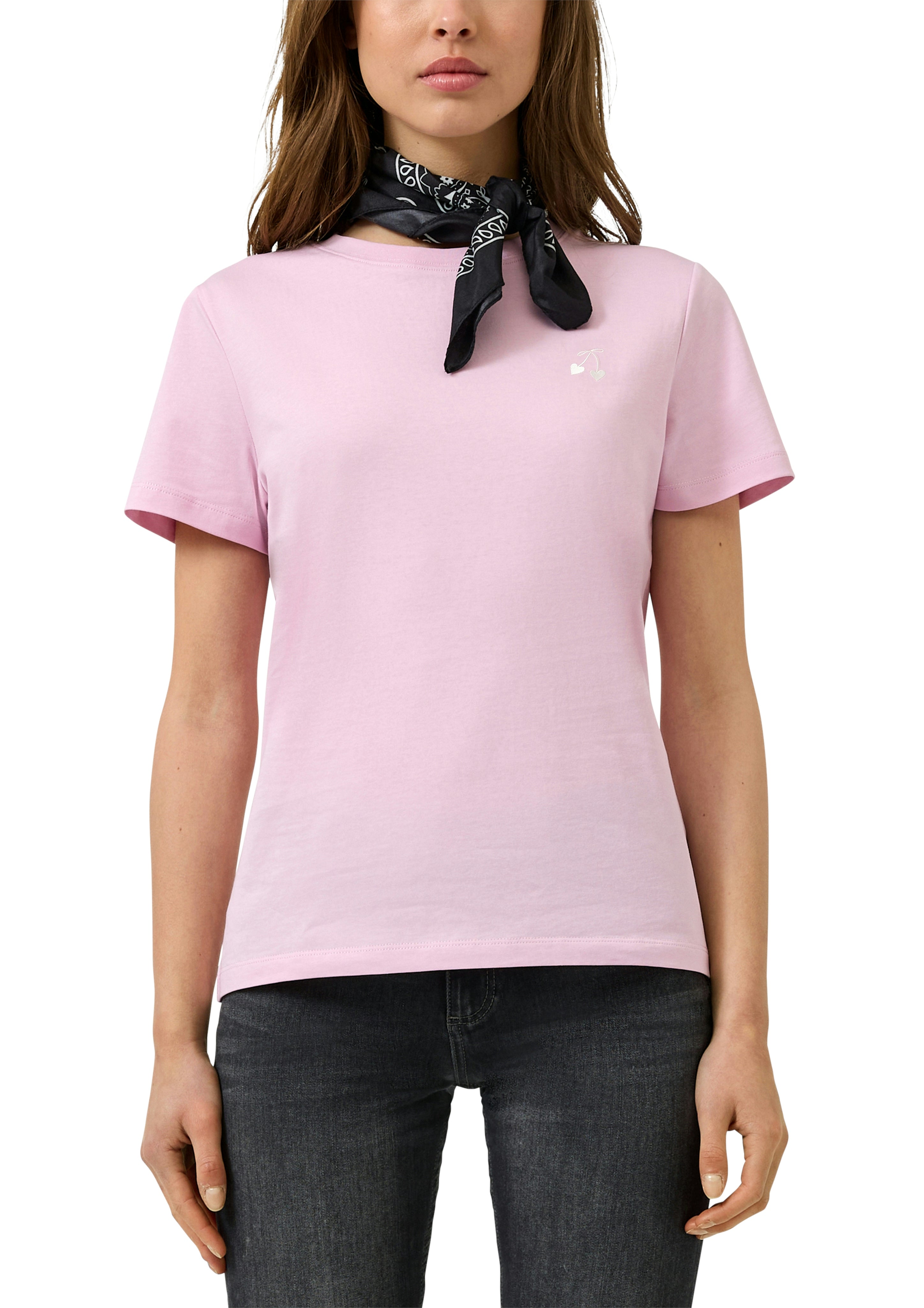 QS by S.Oliver Damen T-Shirts Lilac/Pink