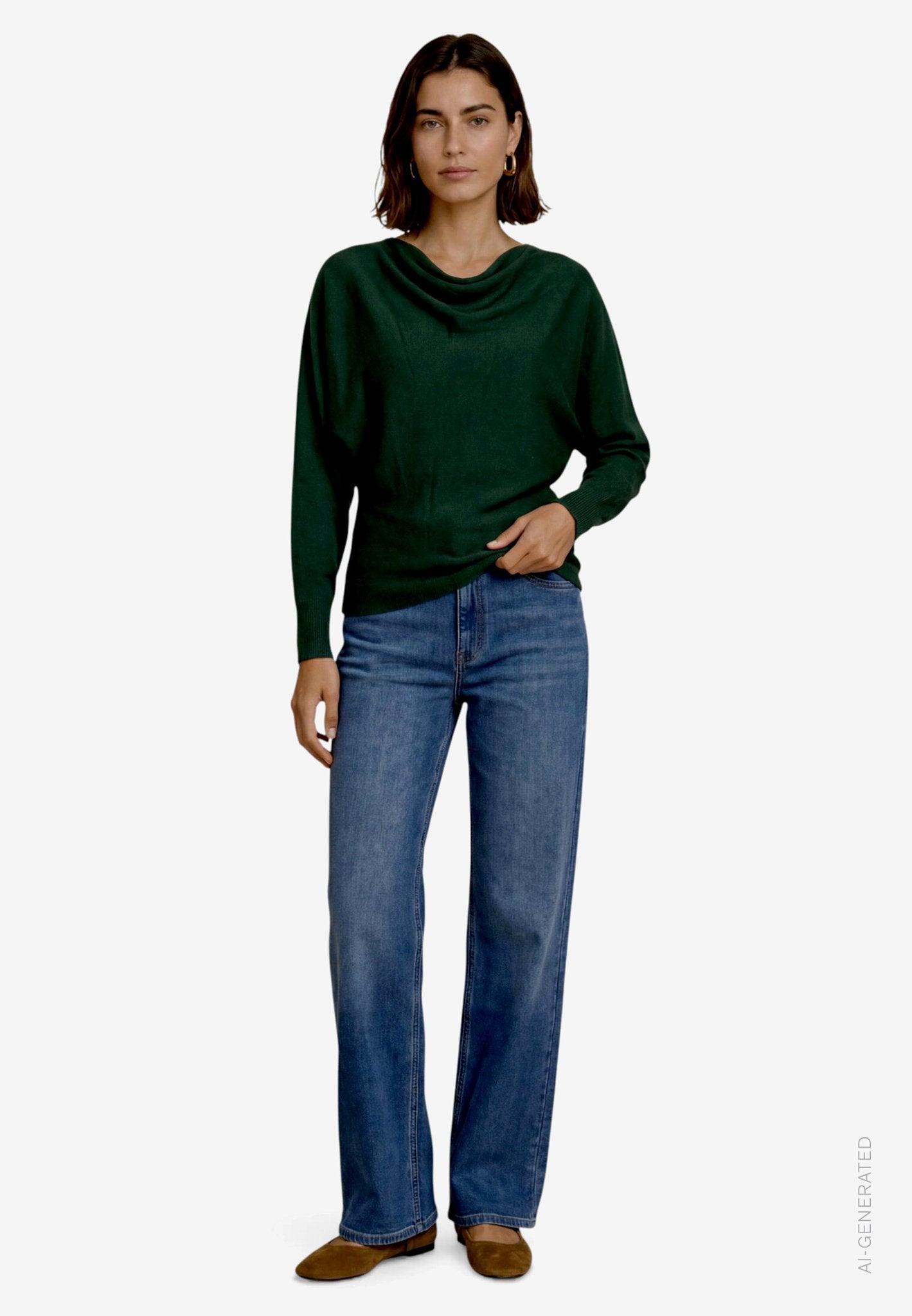 Zero Damen Pullover Green Forest