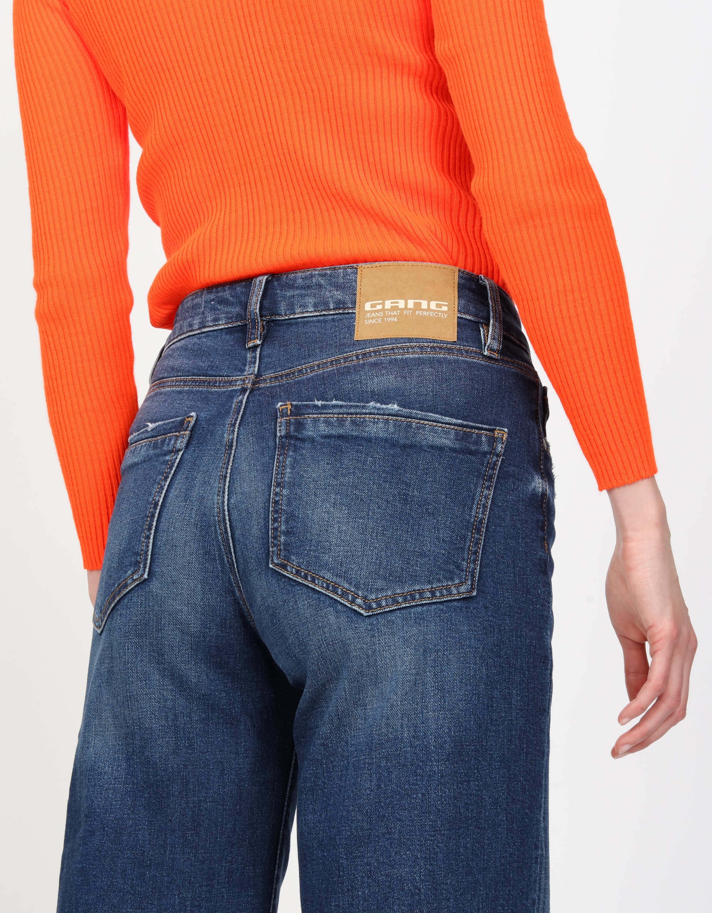 Gang Damen Jeans Blue Destr