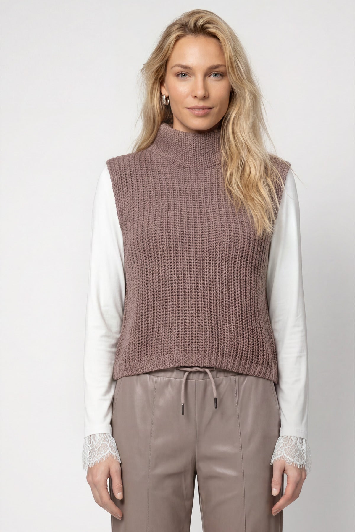 Monari Damen Pullover Taupe