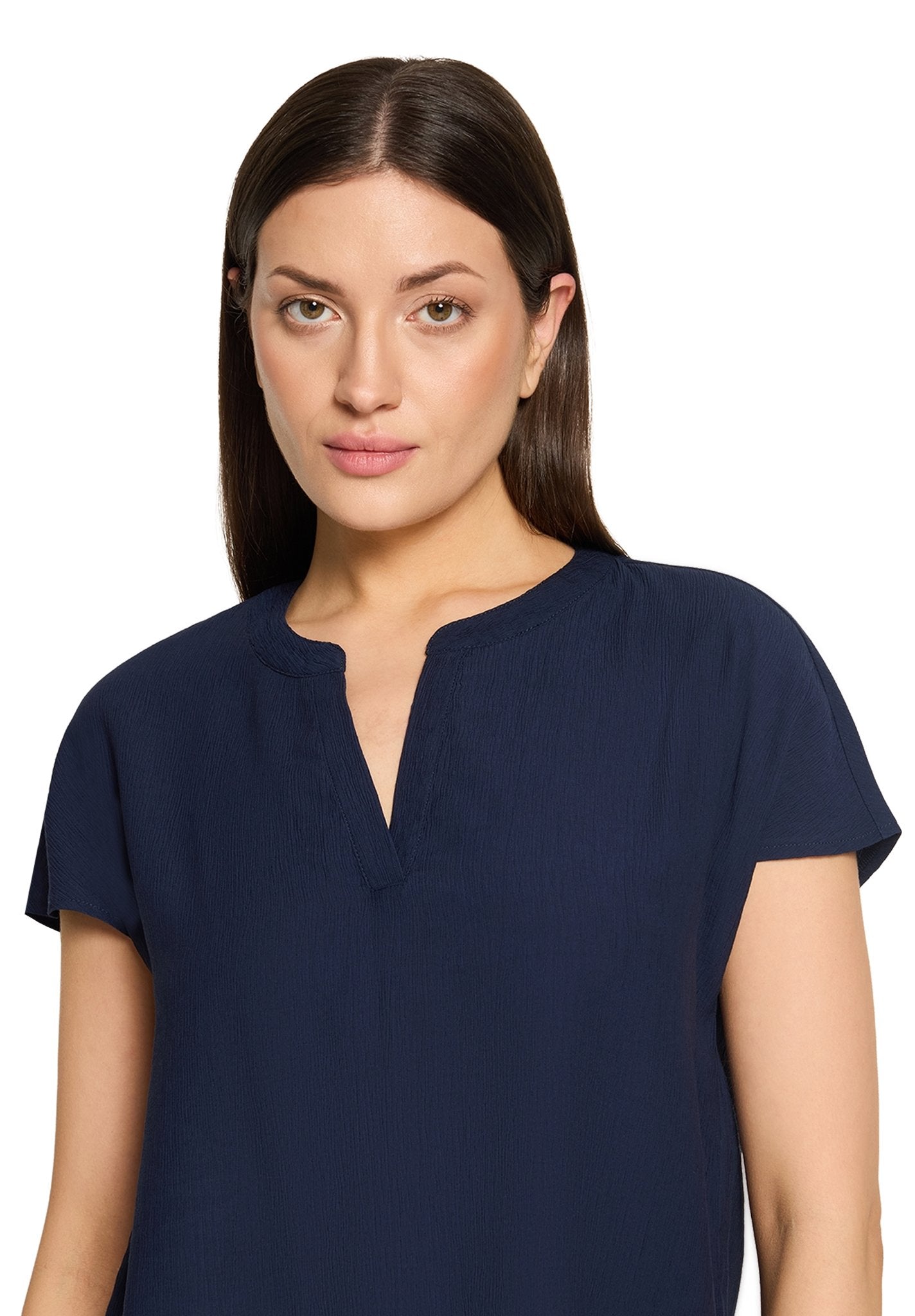 Betty & Co Damen Blusen kurz Navy Blue