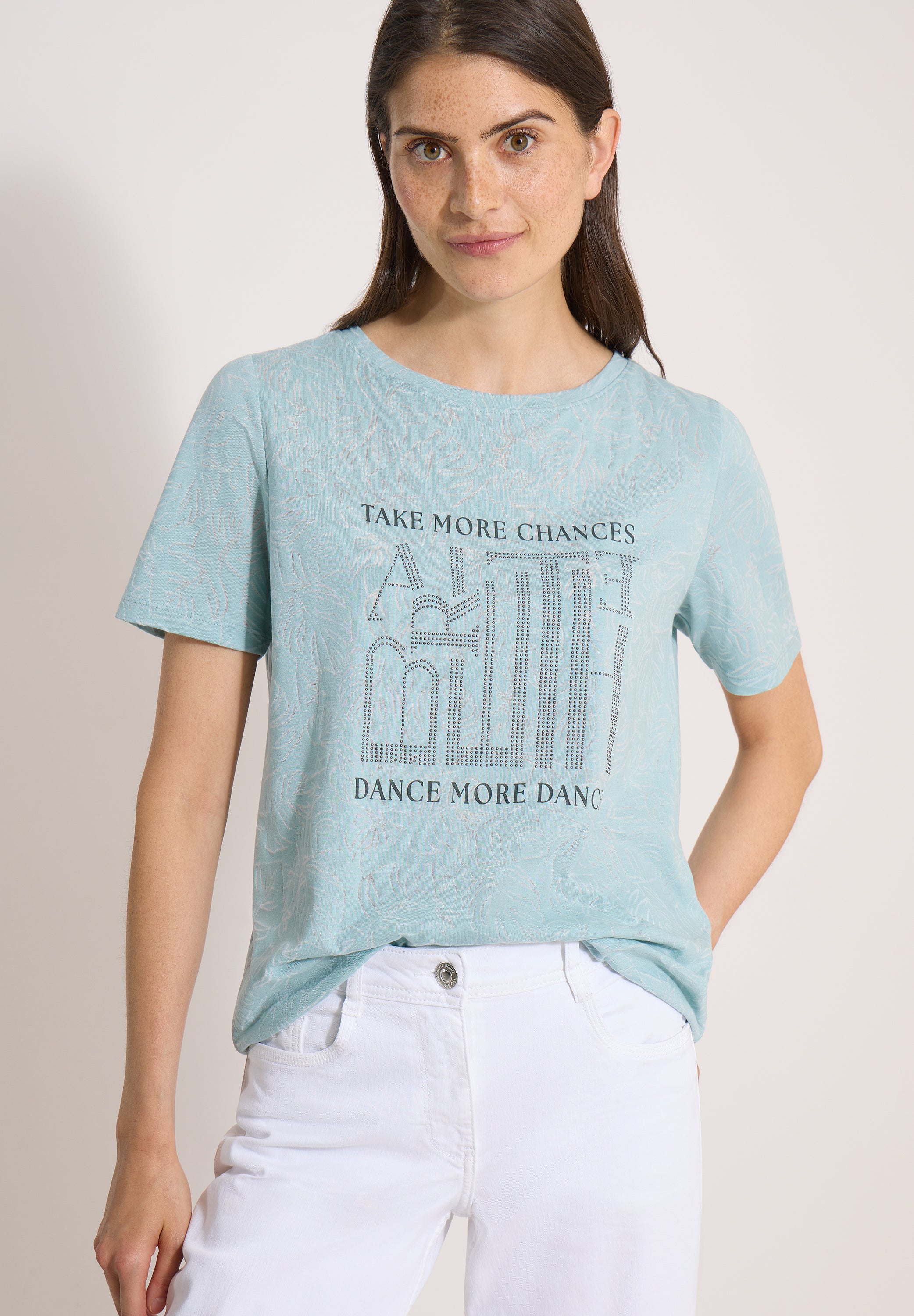 Cecil Damen T-Shirts Crystal M