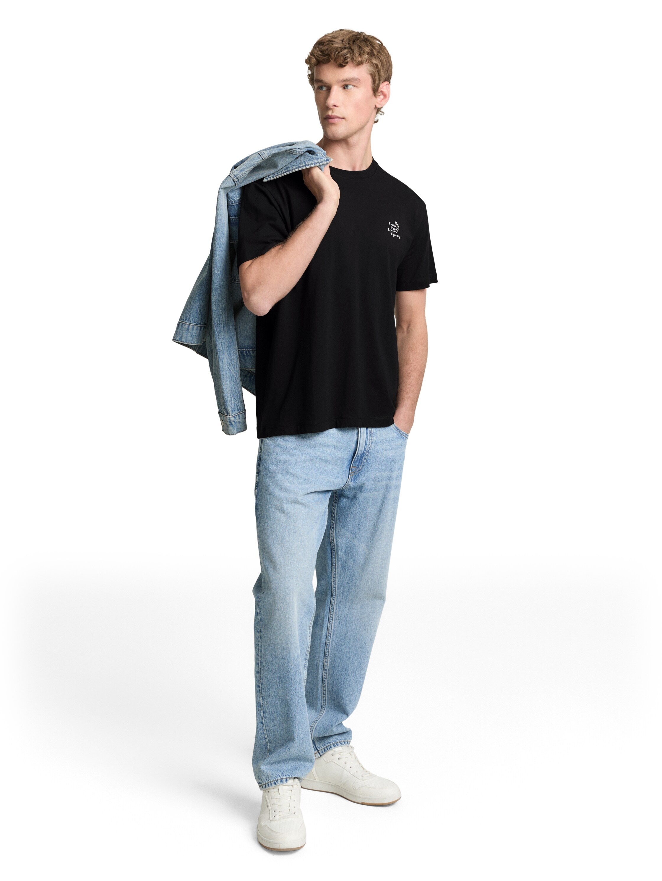Tom Tailor denim Herren T-Shirts kurz Black