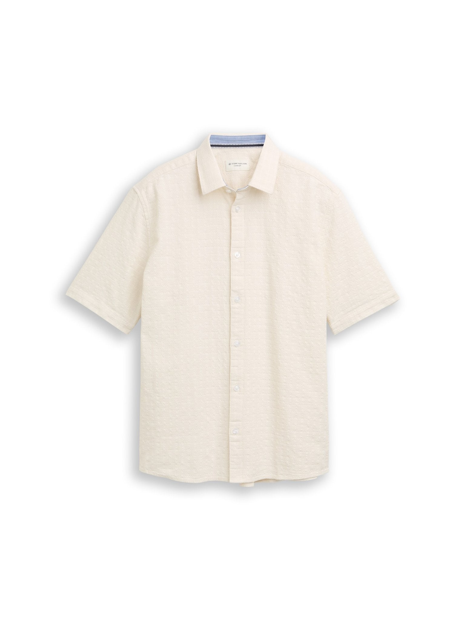 Tom Tailor Herren Hemden kurz Gardenia White