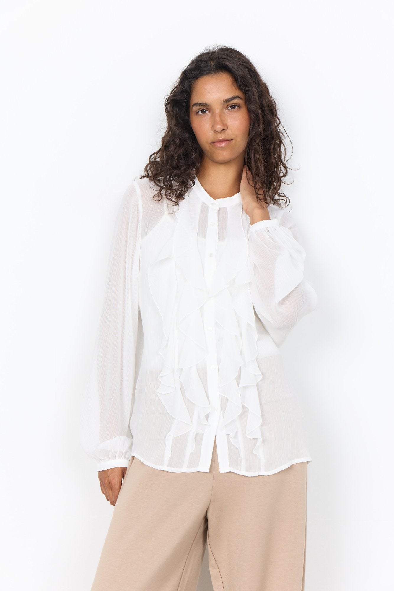 Soya Concept Damen T-Shirts Offwhite