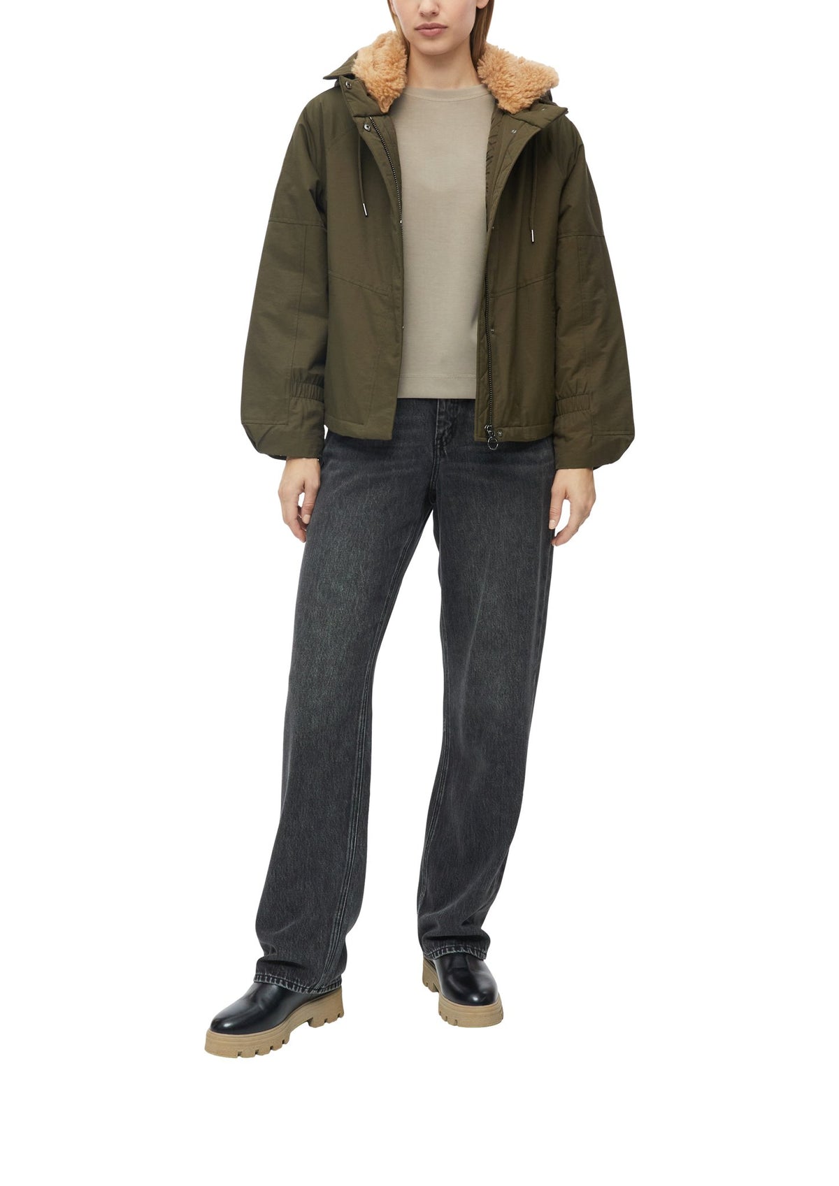 S. Oliver red Damen Jacken  Grey/Black