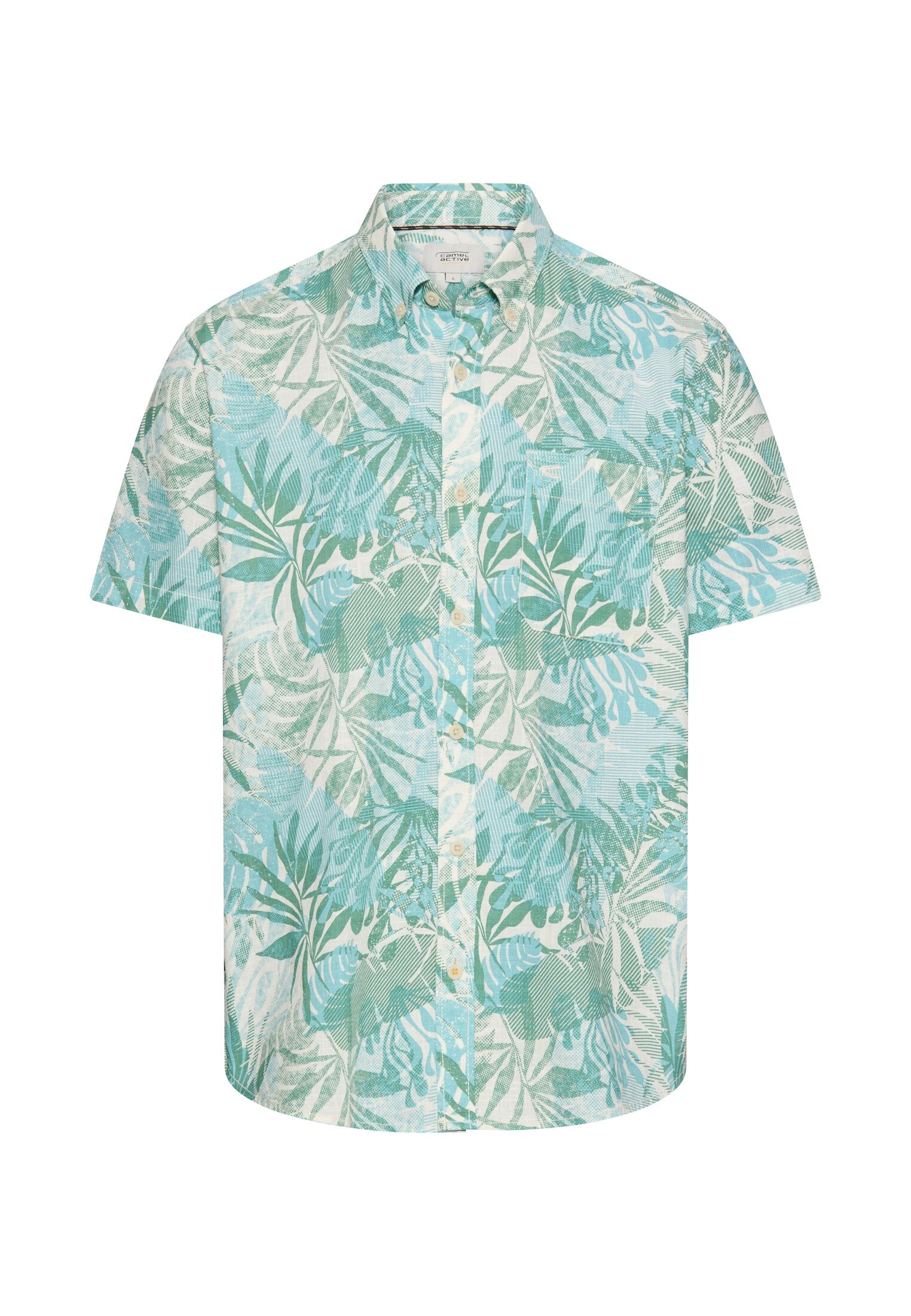 Camel active Herren Hemden kurz  Lagoon Green