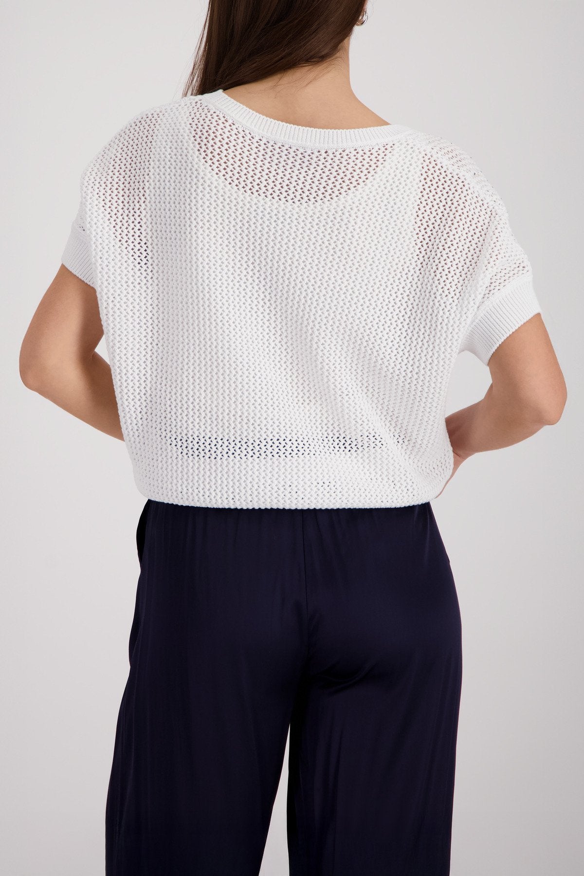 Monari Damen Pullover  Cream