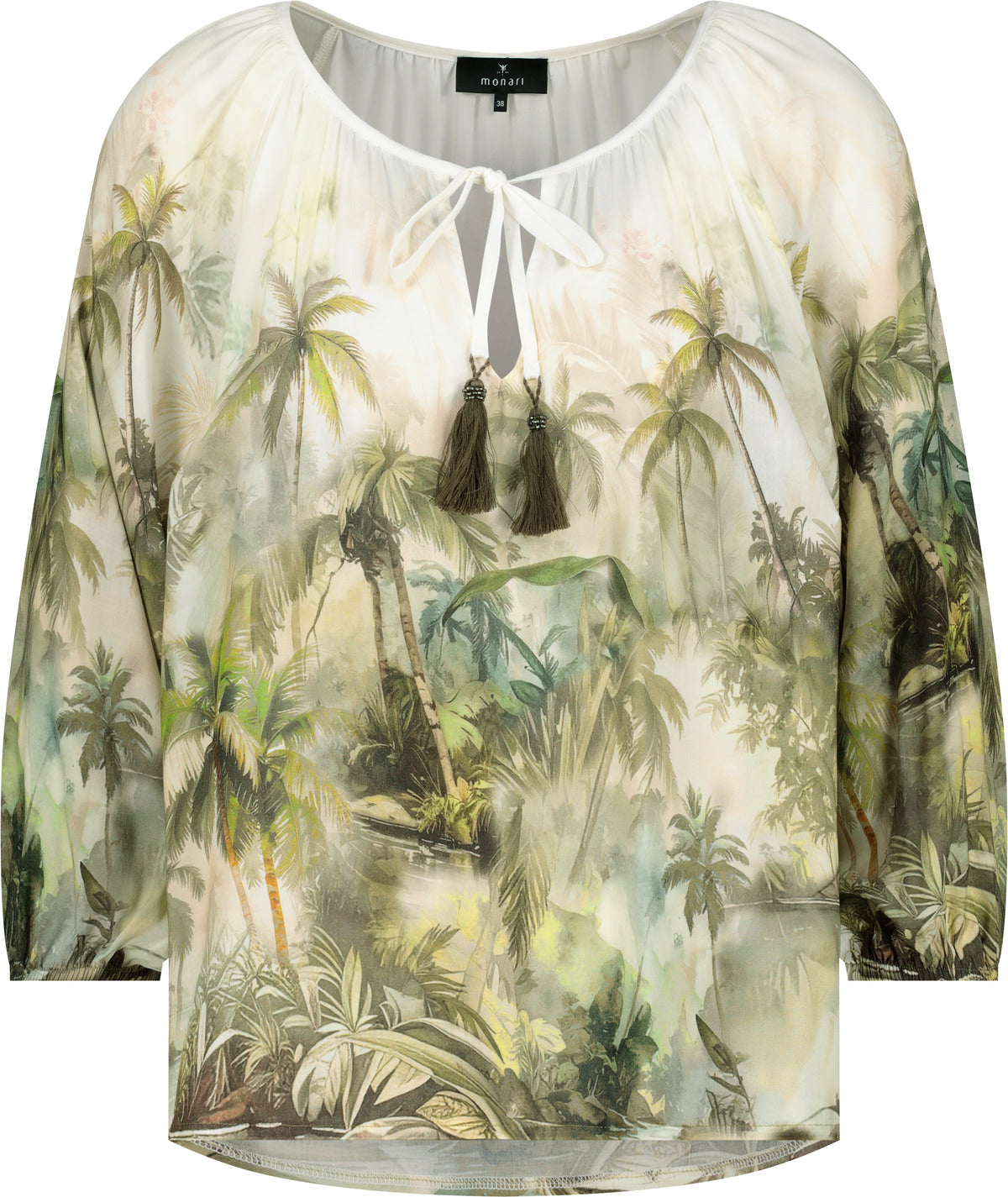 Monari Damen Blusen  Olive Gemus