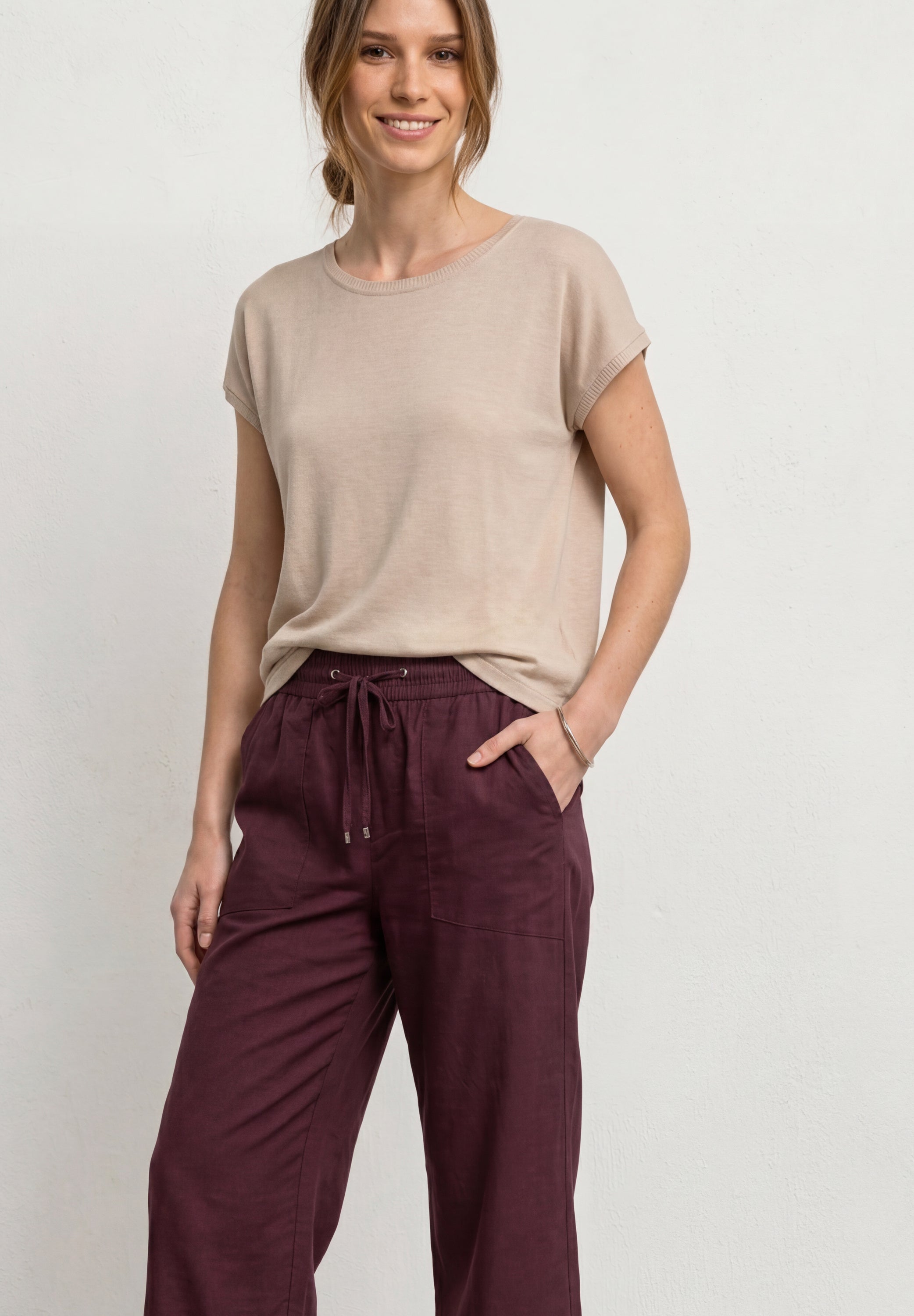 Street One Damen Hosen  Rustic Ro