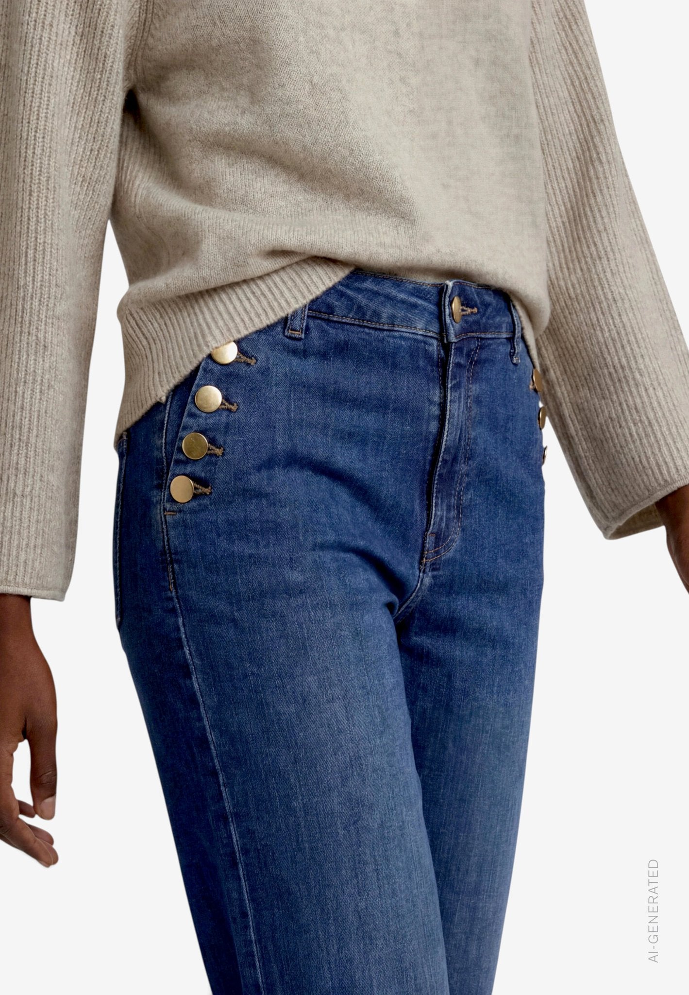 Zero Damen Jeans Dark Blue Denim