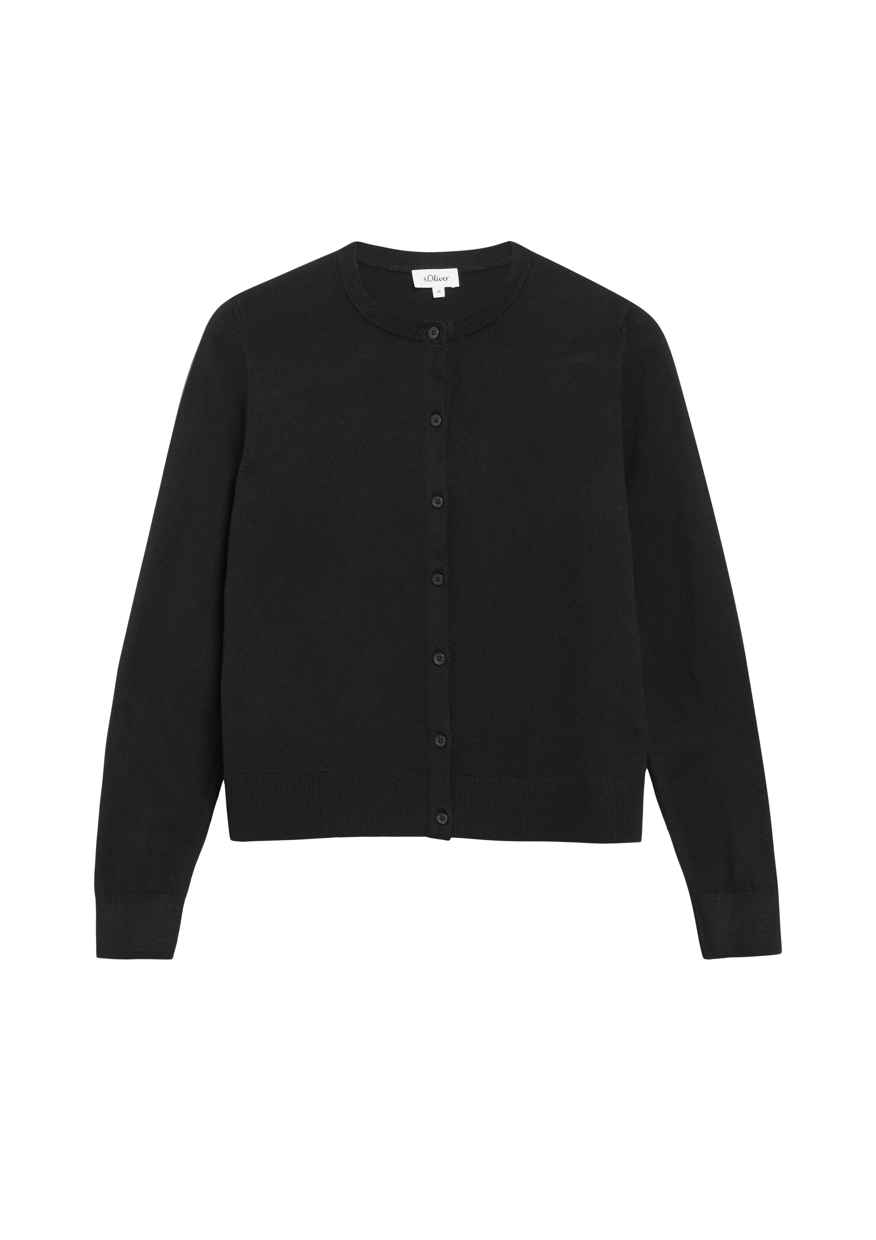 S. Oliver red Damen Strickjacken  Grey/Black