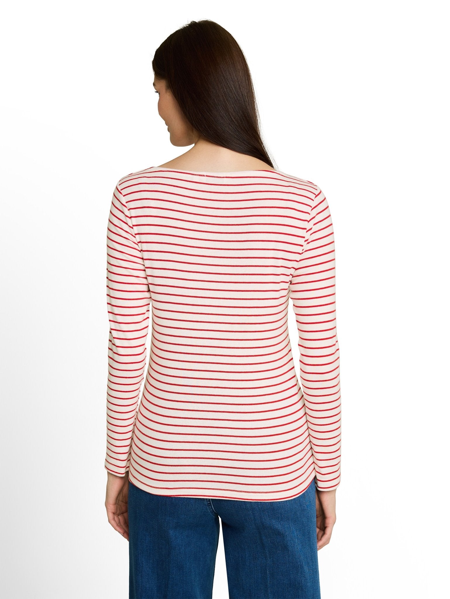Tom Tailor Damen T-Shirts Red Offwhite St