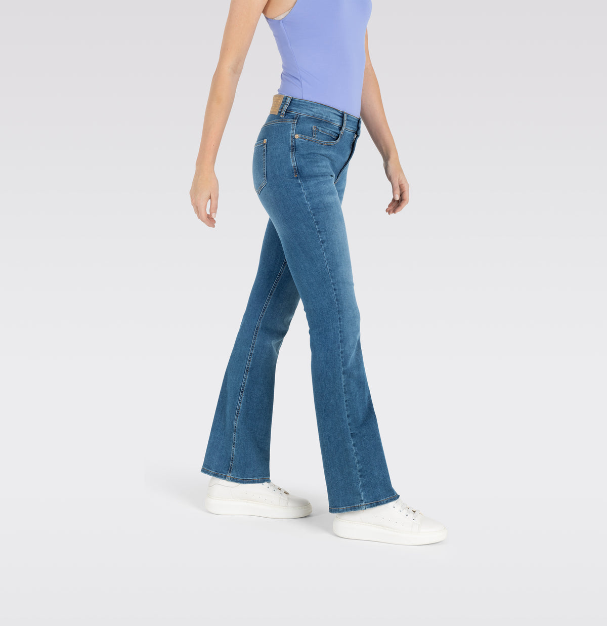 Mac Damen Jeans Medium Blue Aut