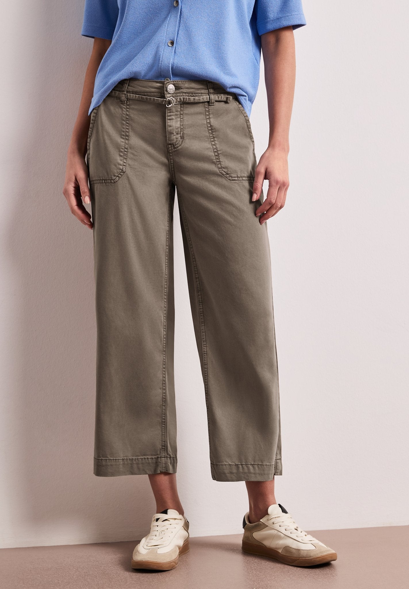 Street One Damen Hosen Brown Was