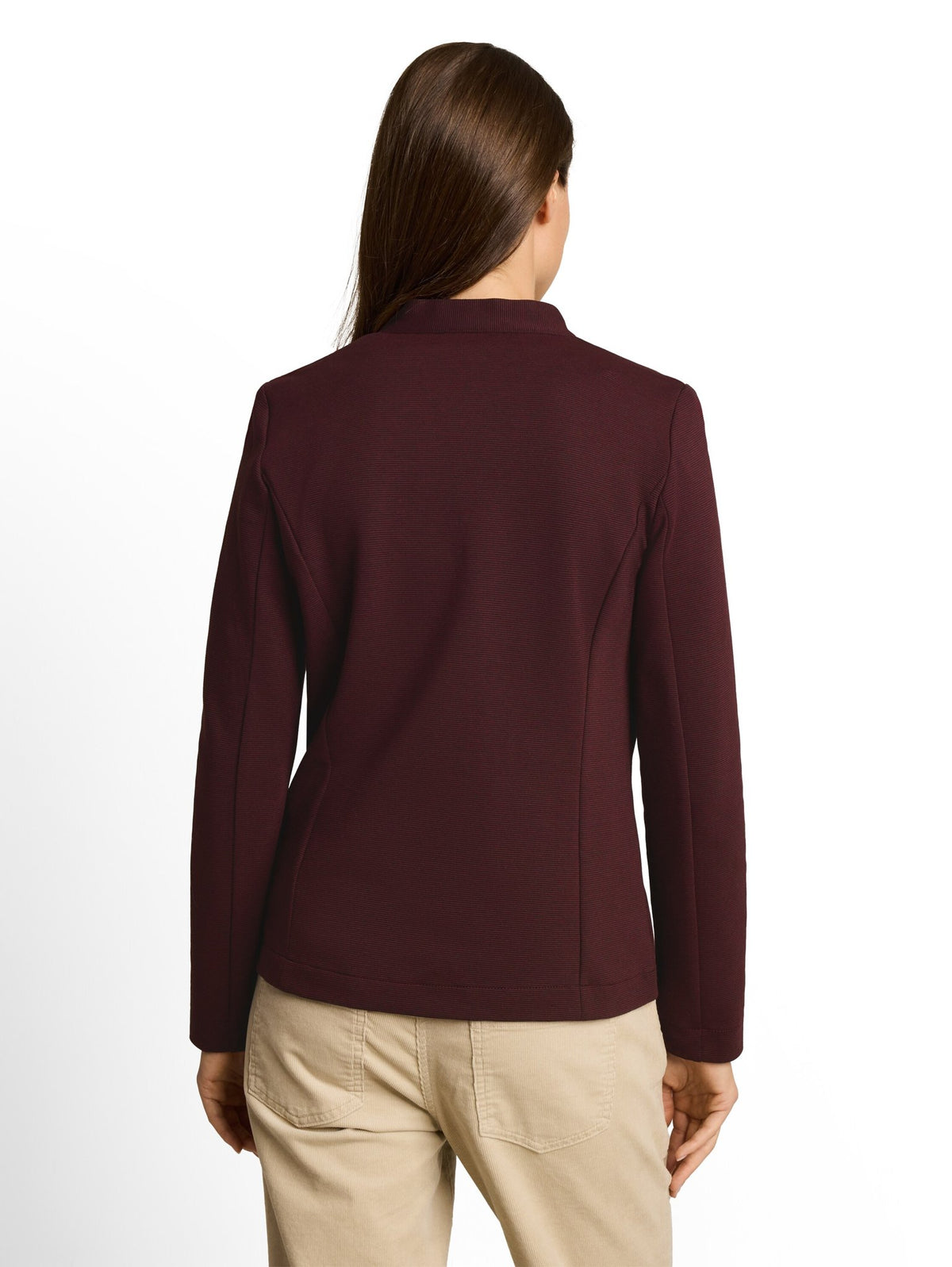 Tom Tailor Damen Blazer Preppy Plum Mel