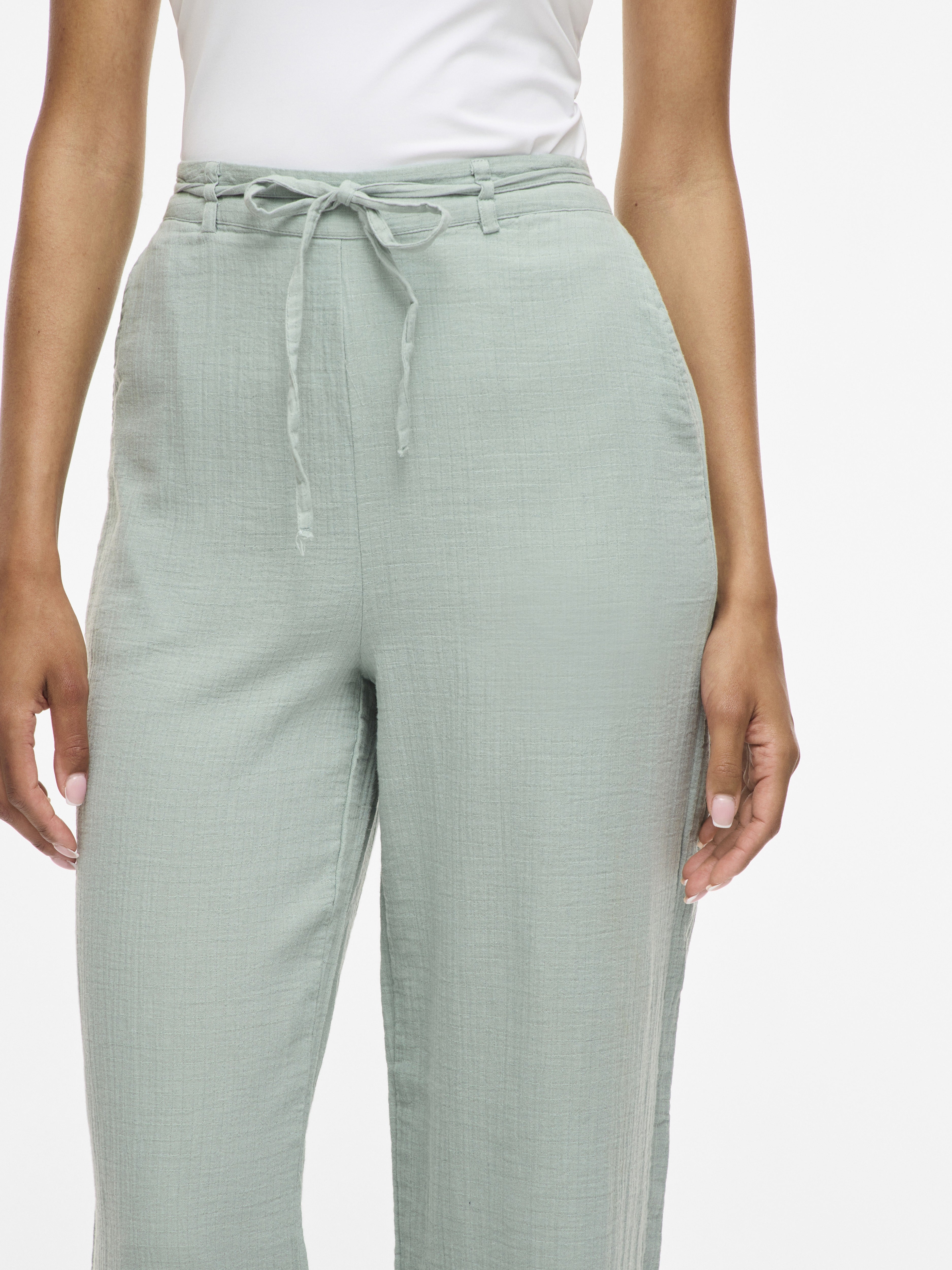Vila Damen Hosen Blue Surf