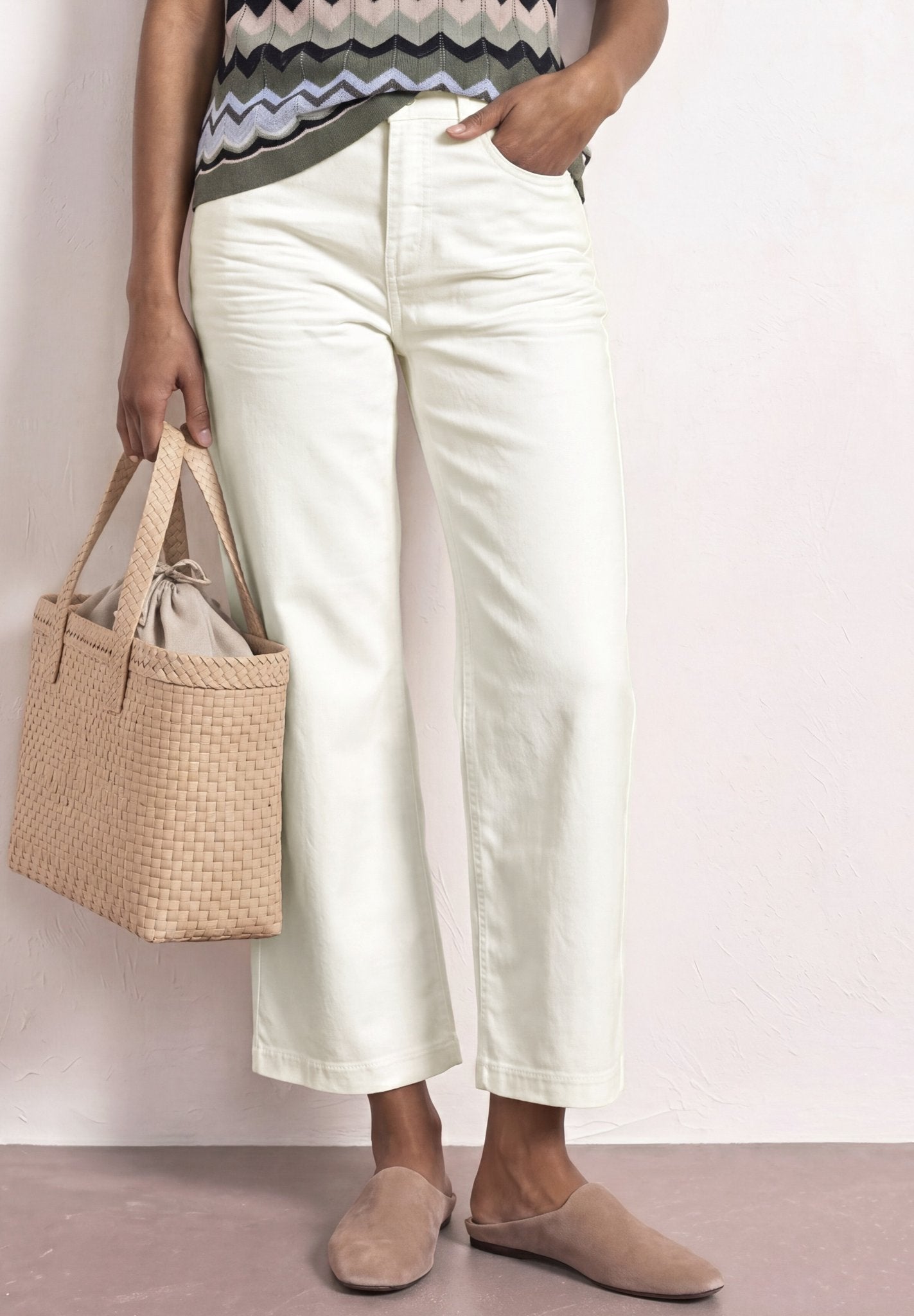 Street One Damen Hosen  Off White