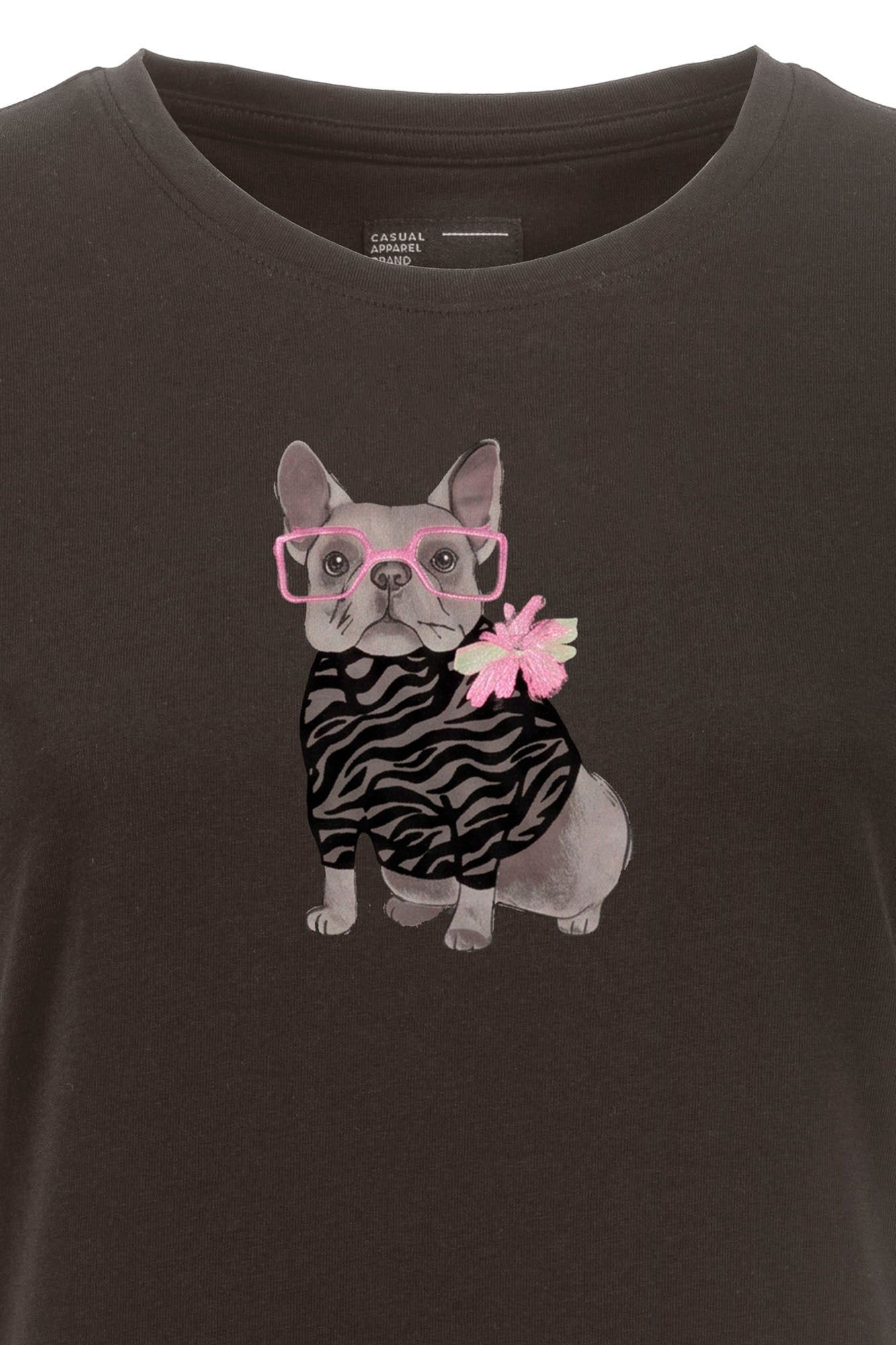 Soquesto Damen T-Shirts Dunkeltaupe