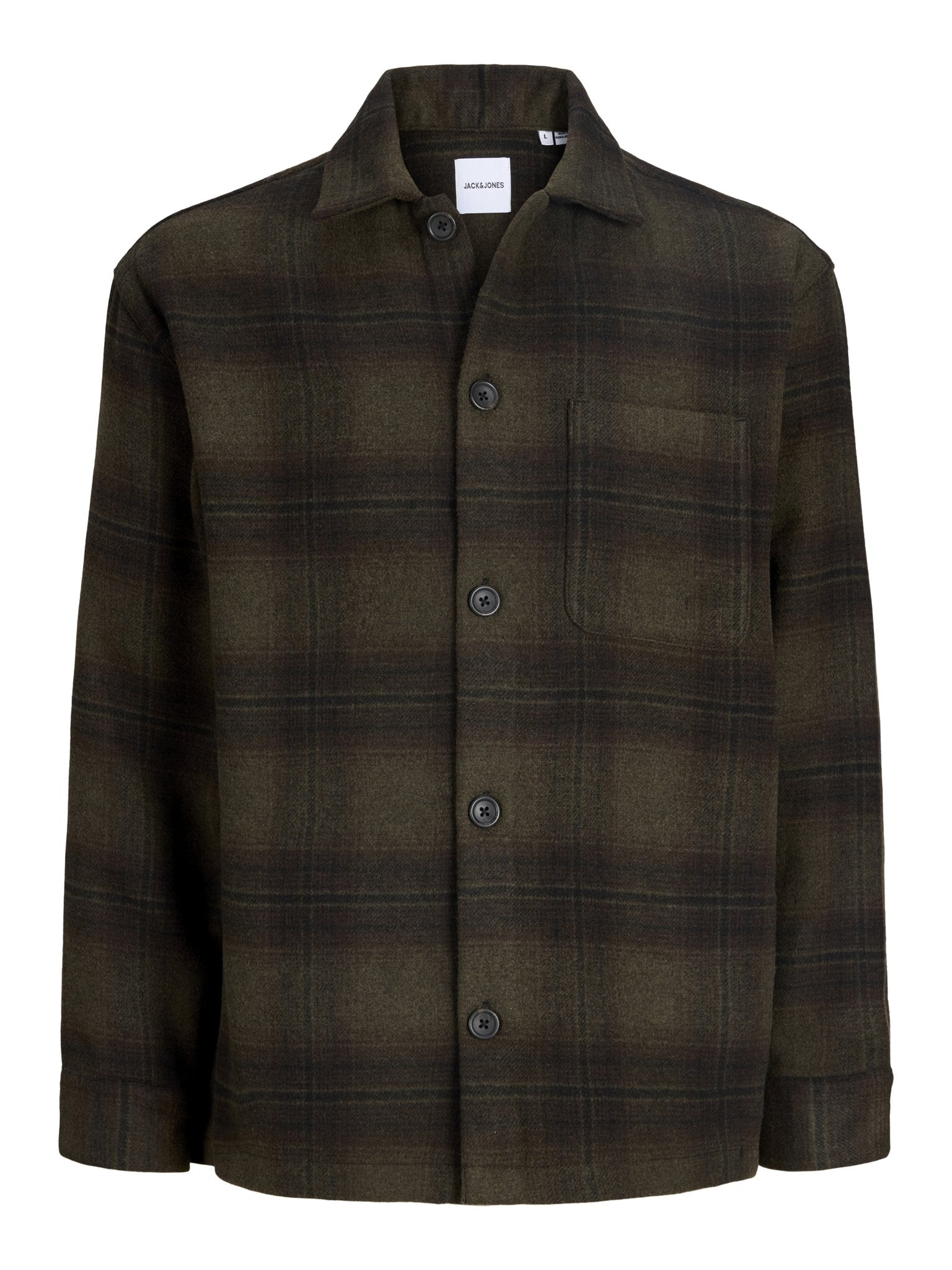 Jack & Jones Herren Hemden lang Olive Night/Che