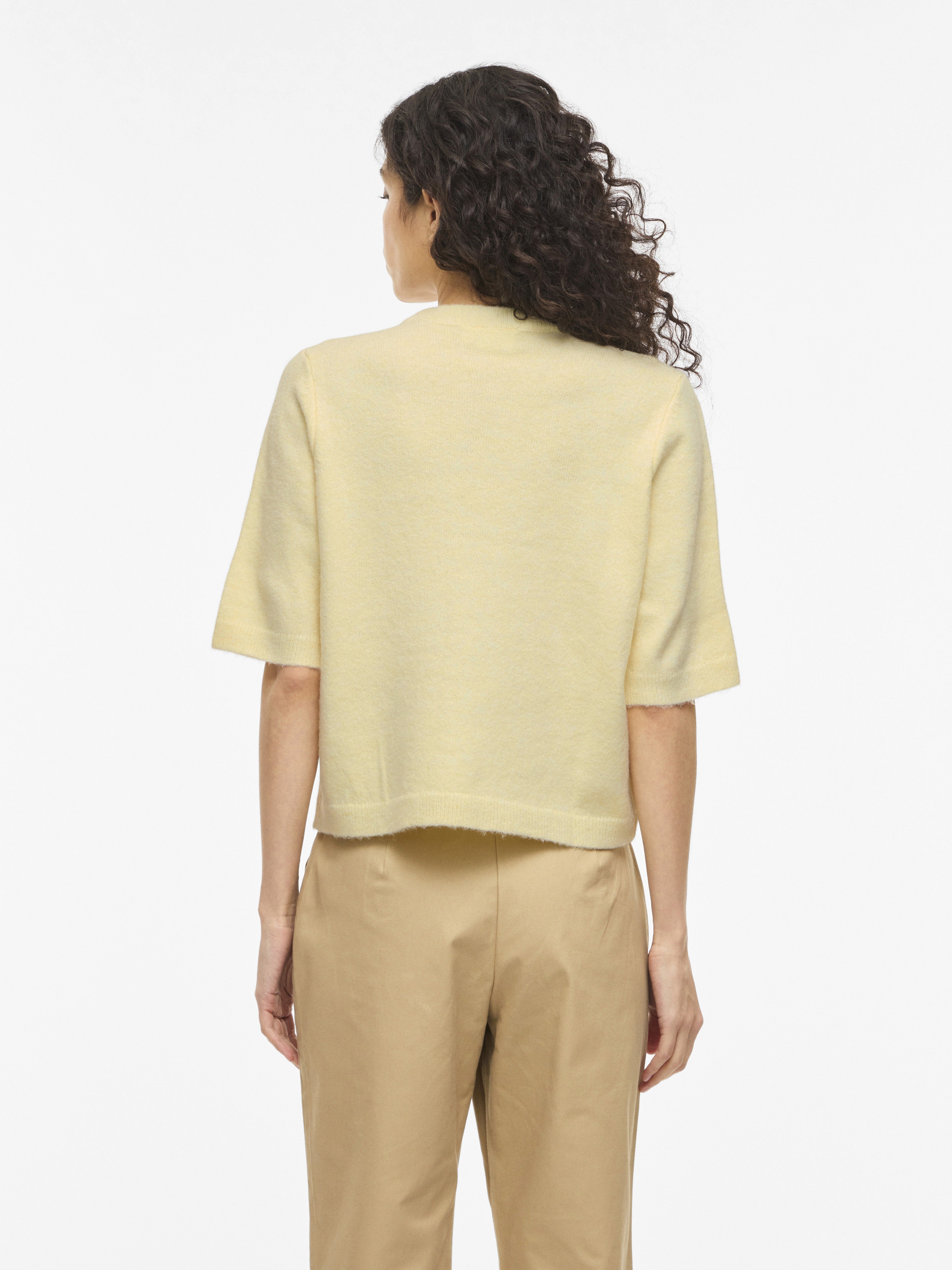 Vila Damen Strickjacken Pastel Yellow/M