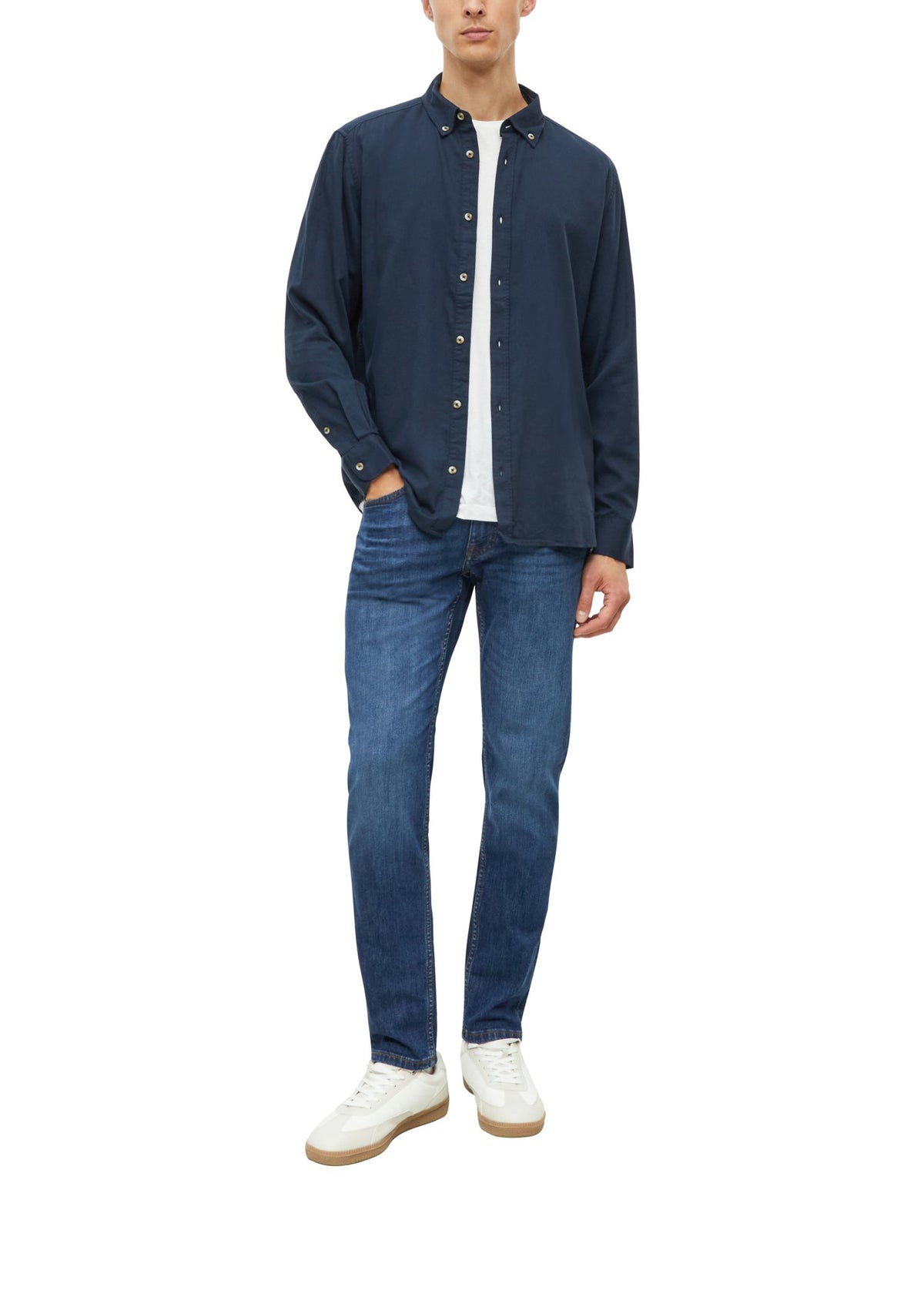 S. Oliver red Herren Hemden lang  Blue