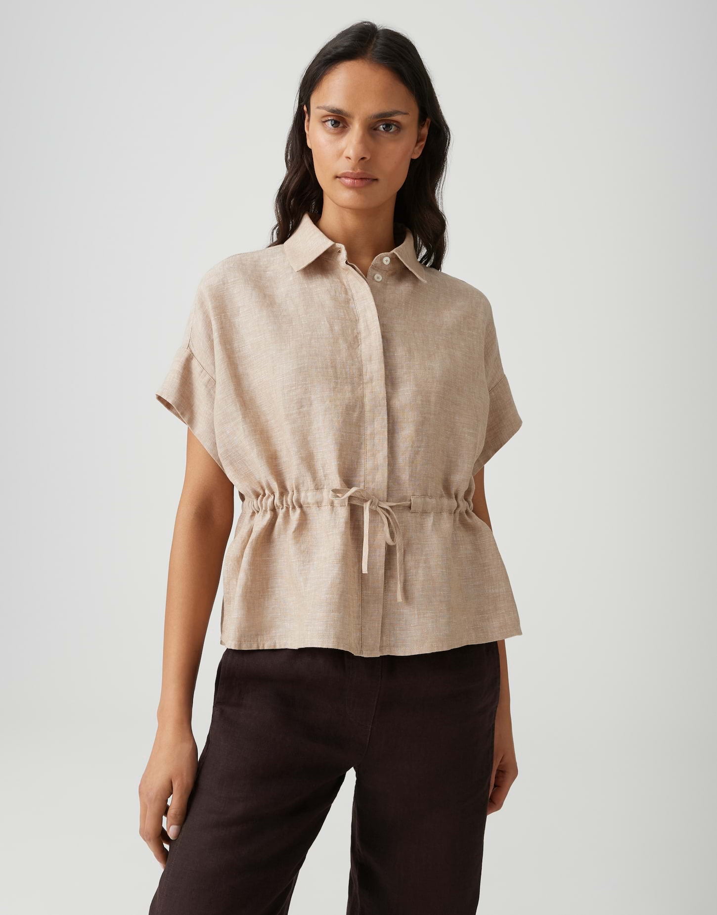 Opus Damen Blusen Golden Beige