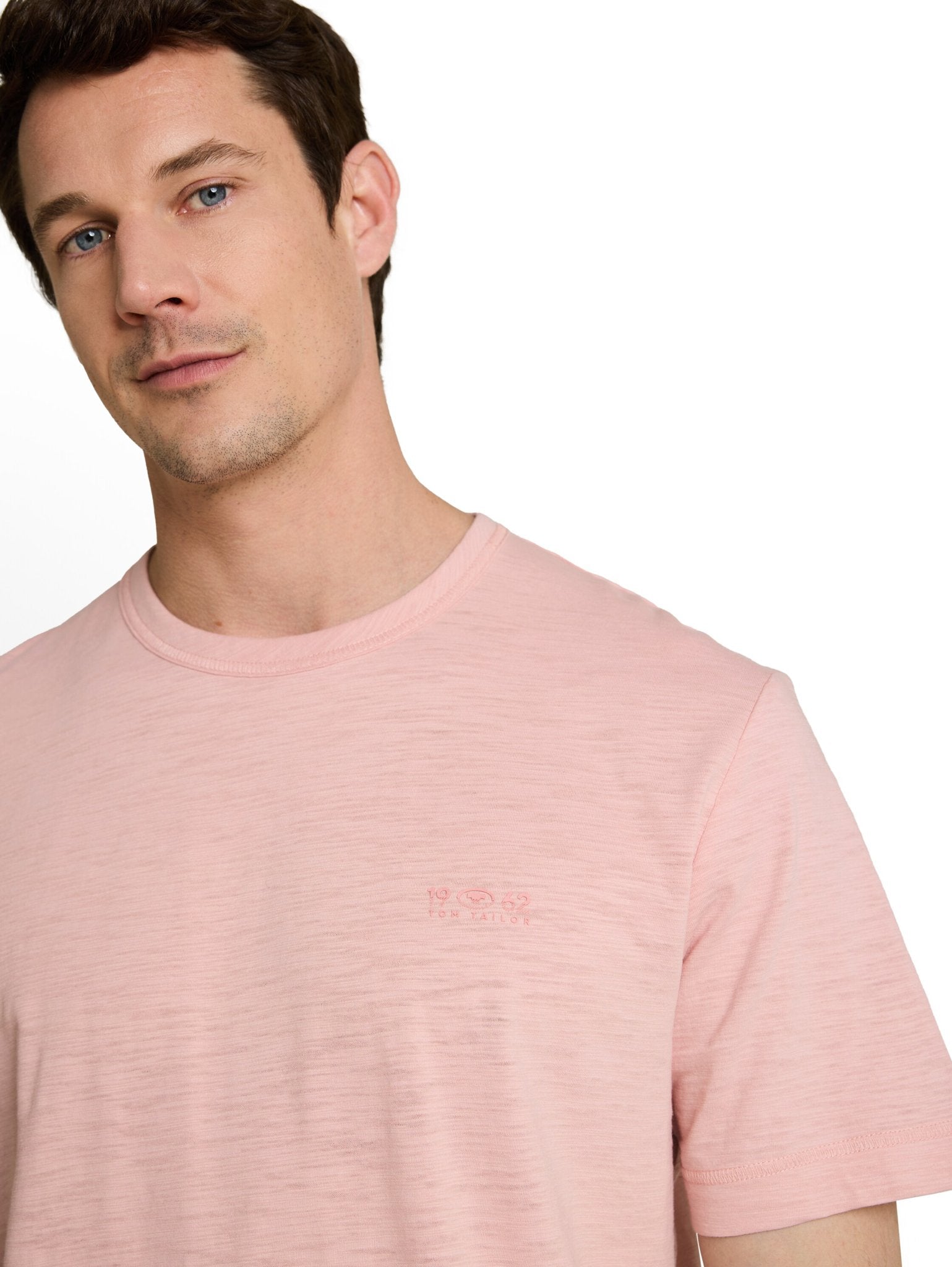 Tom Tailor Herren T-Shirts kurz Twinkle Pink
