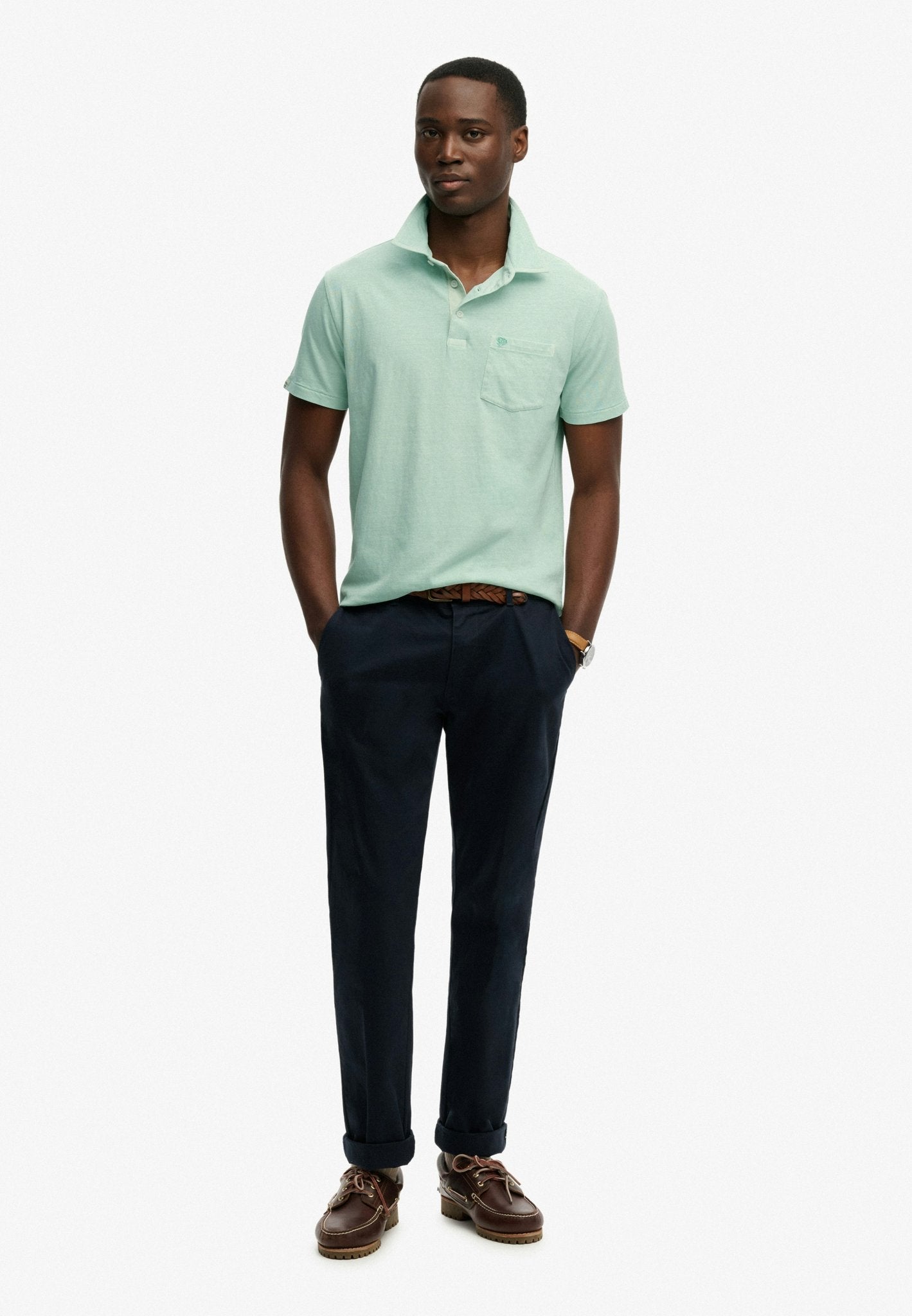 Superdry Men Herren Polo-Shirts Wd Fresh Mint