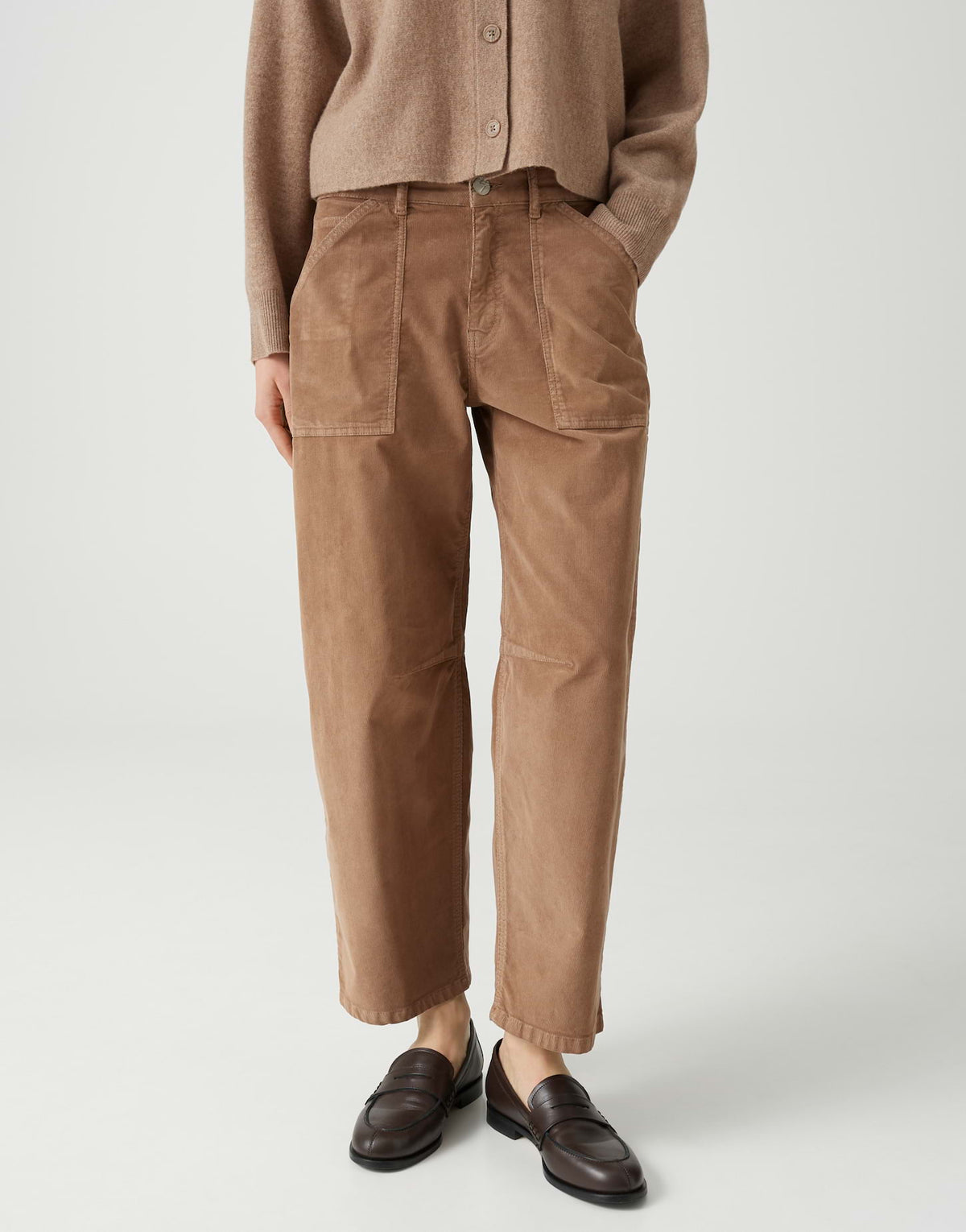 Opus Damen Jeans Light Mocca