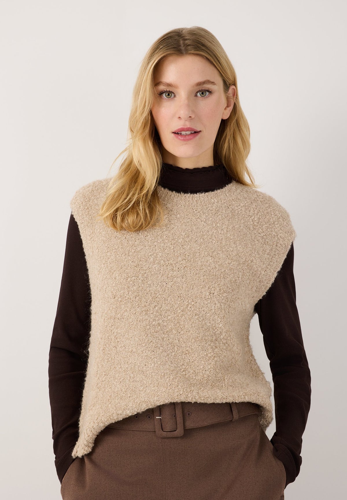 More & More Damen Pullover  Almond Mel