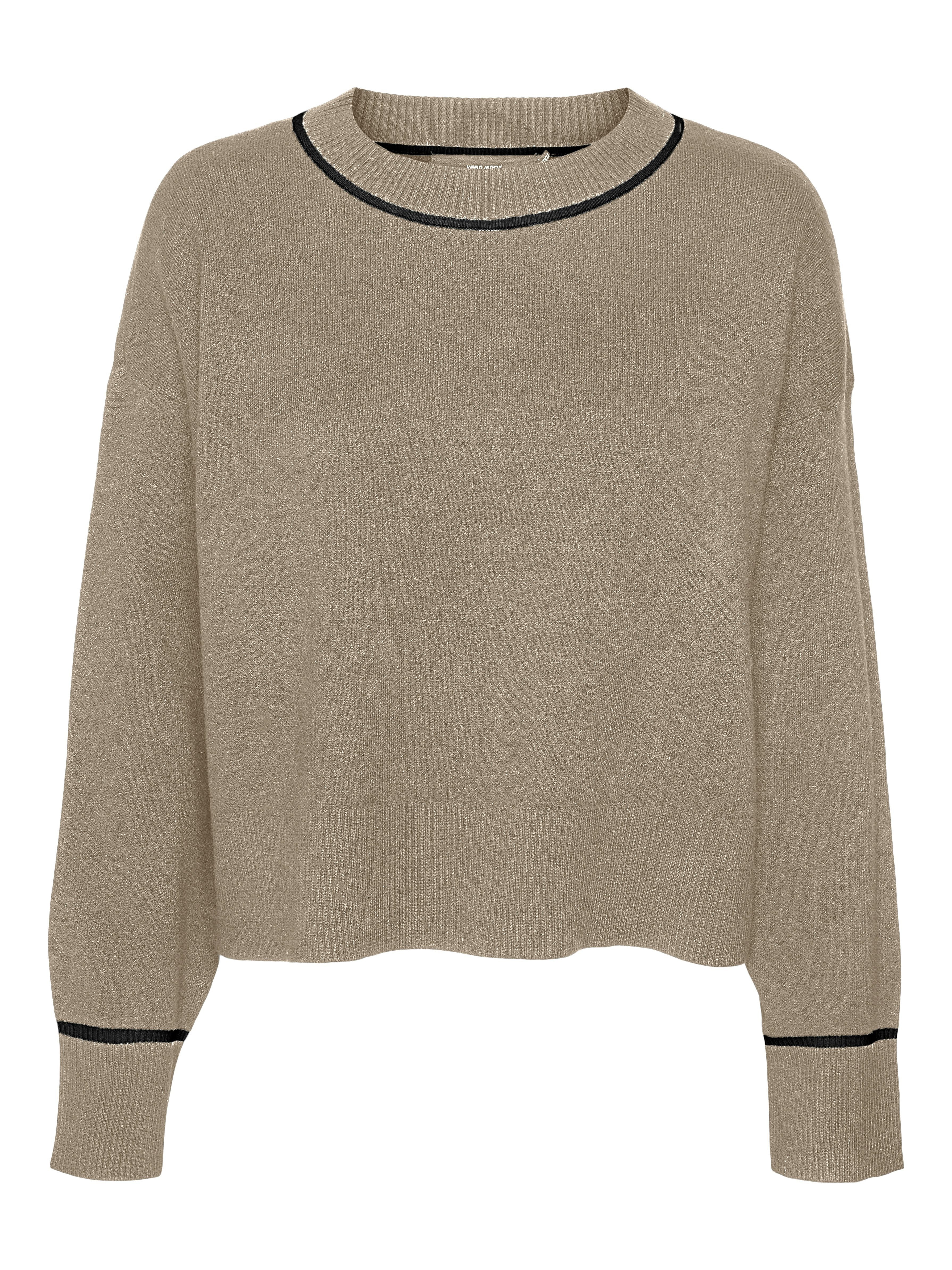 Vero Moda Damen Pullover Silver Mink/W.